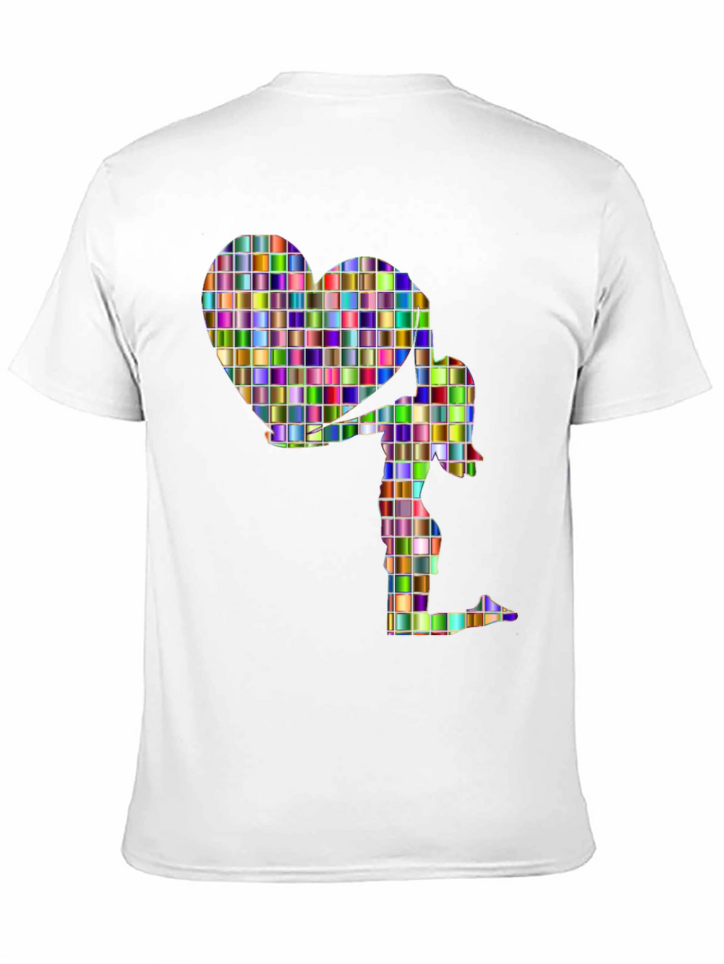 Heart Girl Graphic Tee - Stylish Cotton Blend