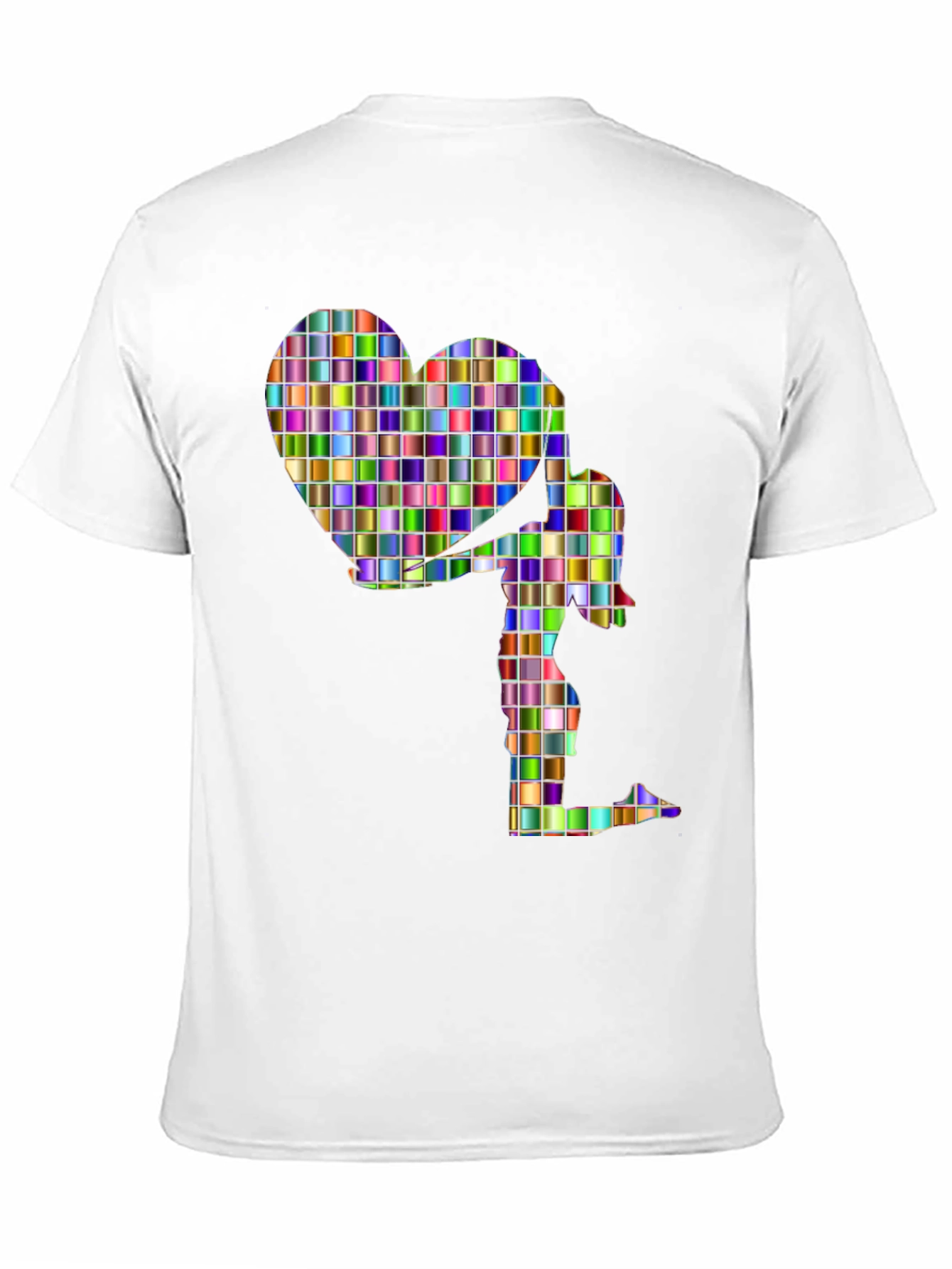 Heart Girl Graphic Tee - Stylish Cotton Blend