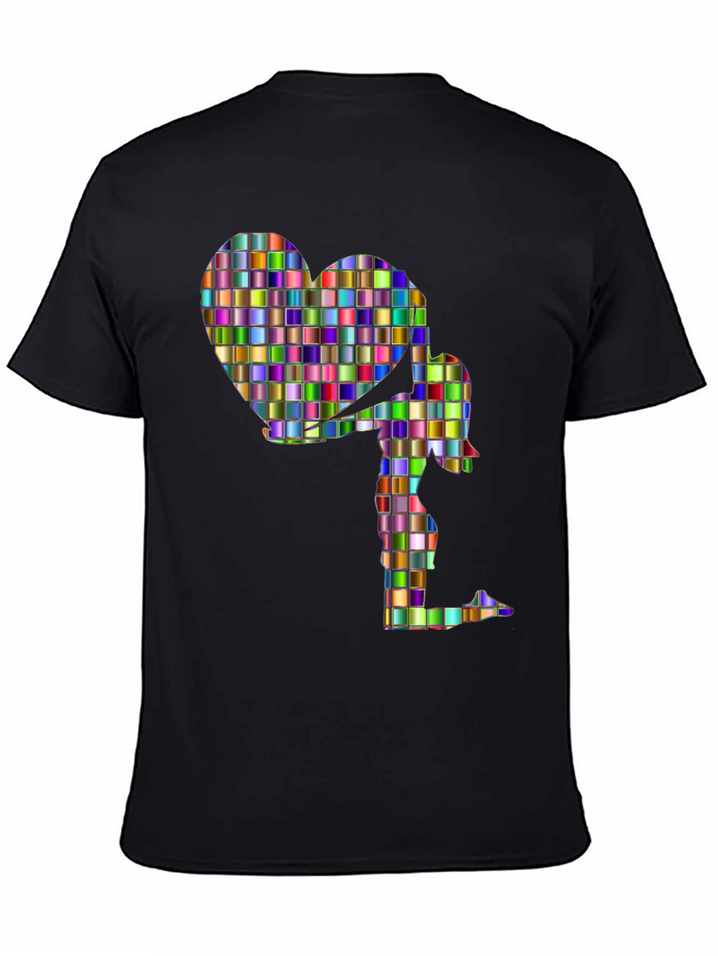 Heart Girl Graphic Tee - Stylish Cotton Blend