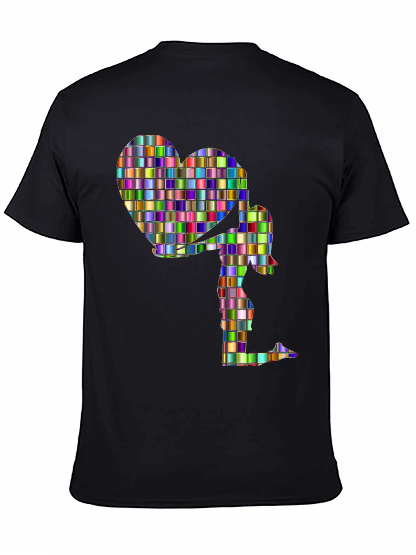 Heart Girl Graphic Tee - Stylish Cotton Blend