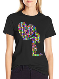 Heart Girl Graphic Tee - Stylish Cotton Blend