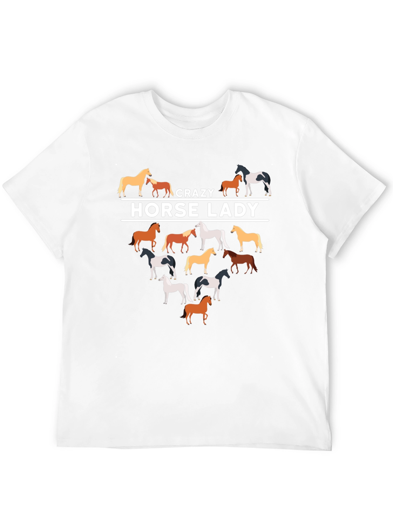 Crazy Horse Lady T-Shirt | Equestrian Lover Tee