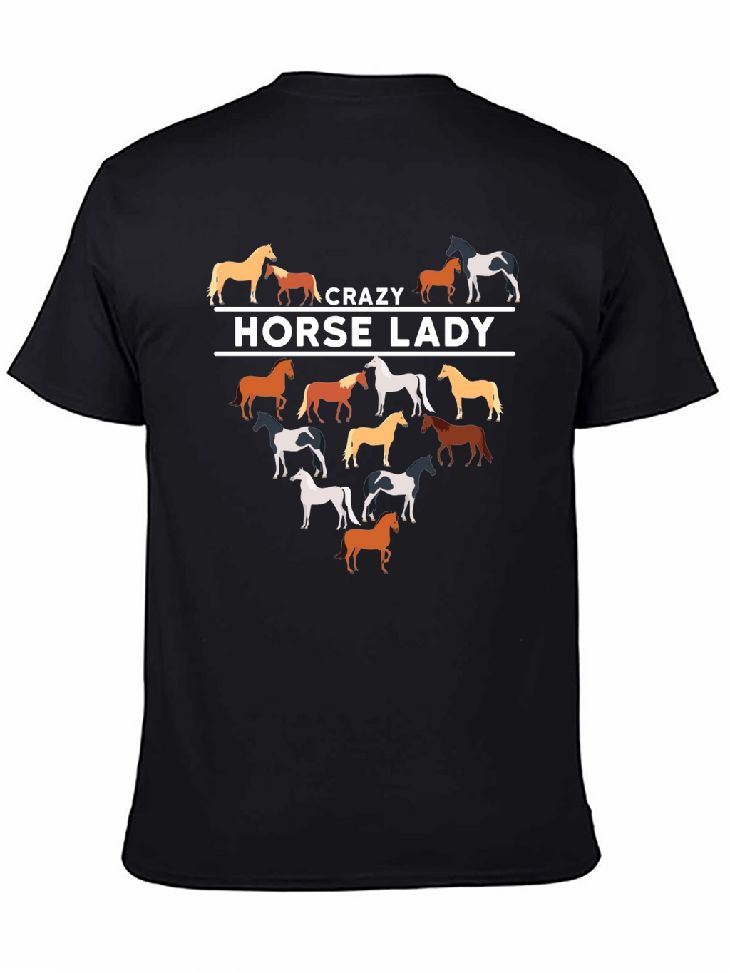 Crazy Horse Lady T-Shirt | Equestrian Lover Tee