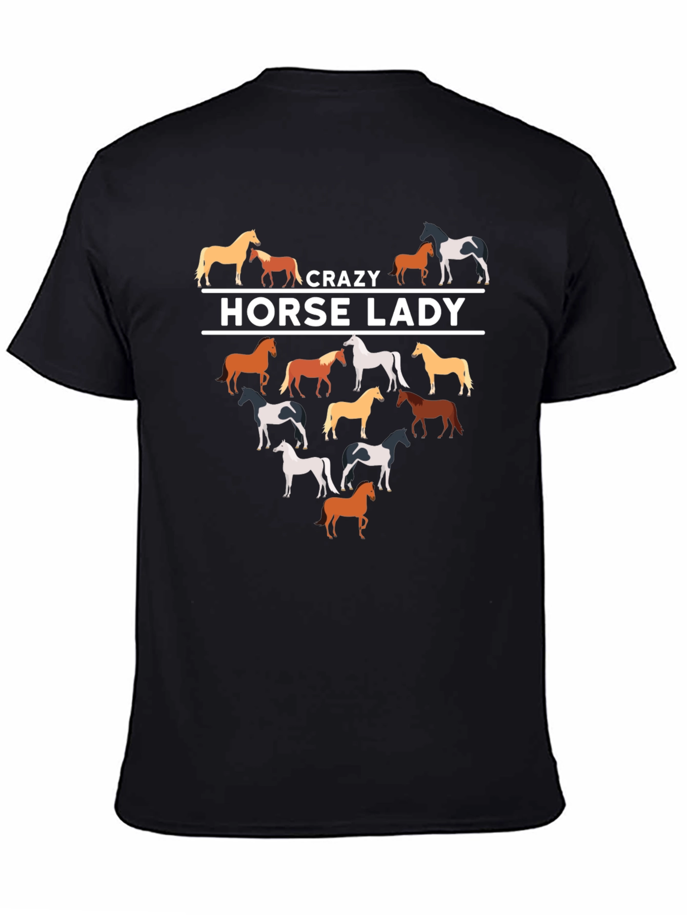 Crazy Horse Lady T-Shirt | Equestrian Lover Tee