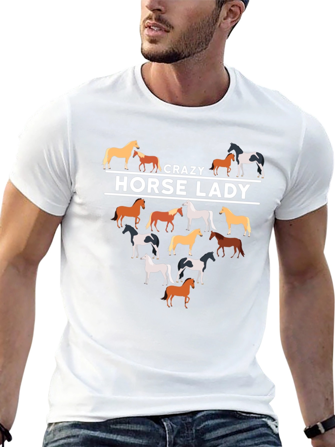 Crazy Horse Lady T-Shirt | Equestrian Lover Tee