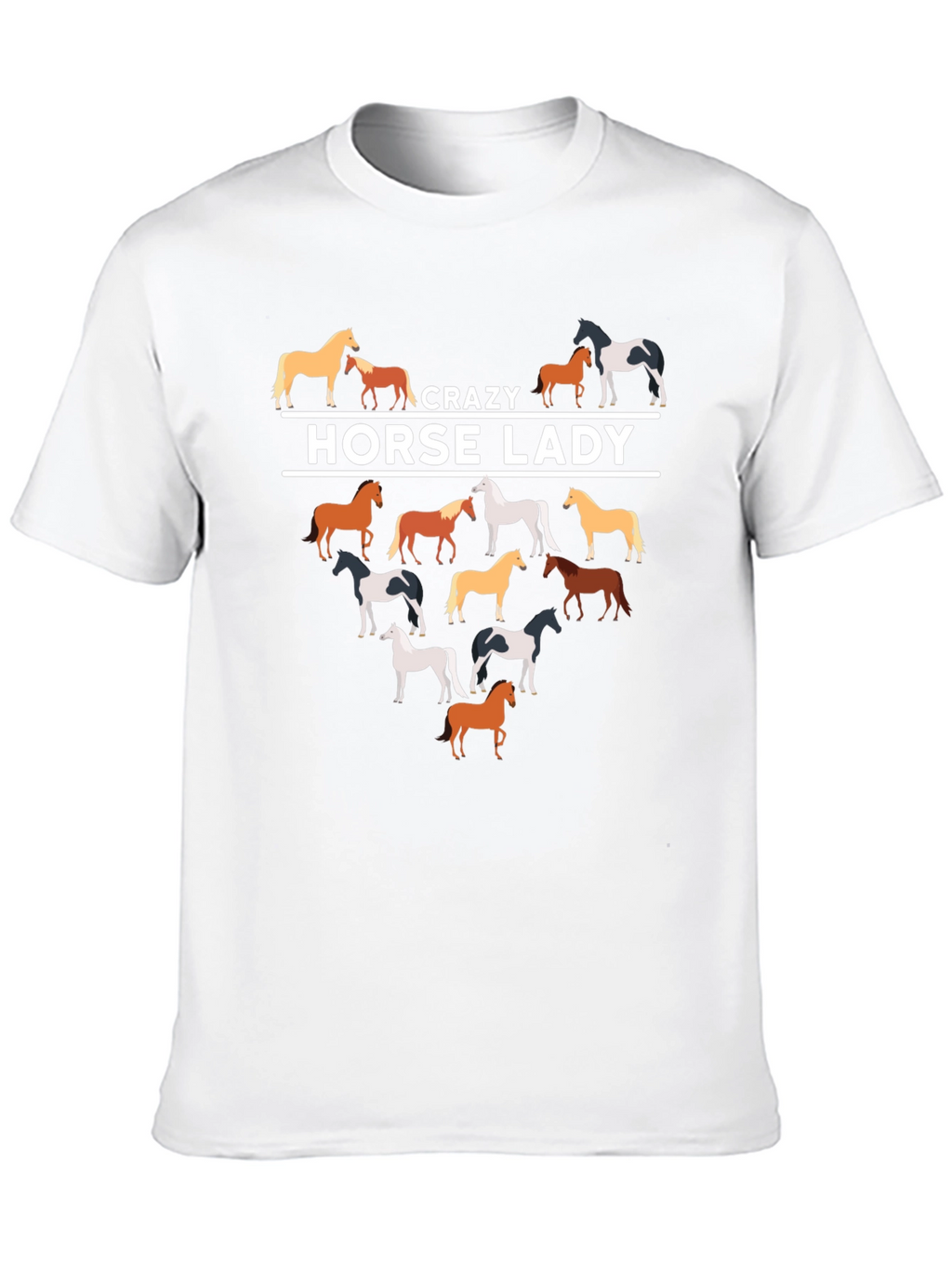 Crazy Horse Lady T-Shirt | Equestrian Lover Tee