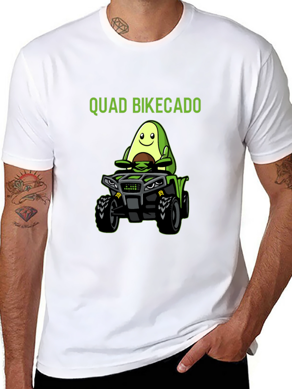 Quad Bikecado T-Shirt - Avocado ATV Ride