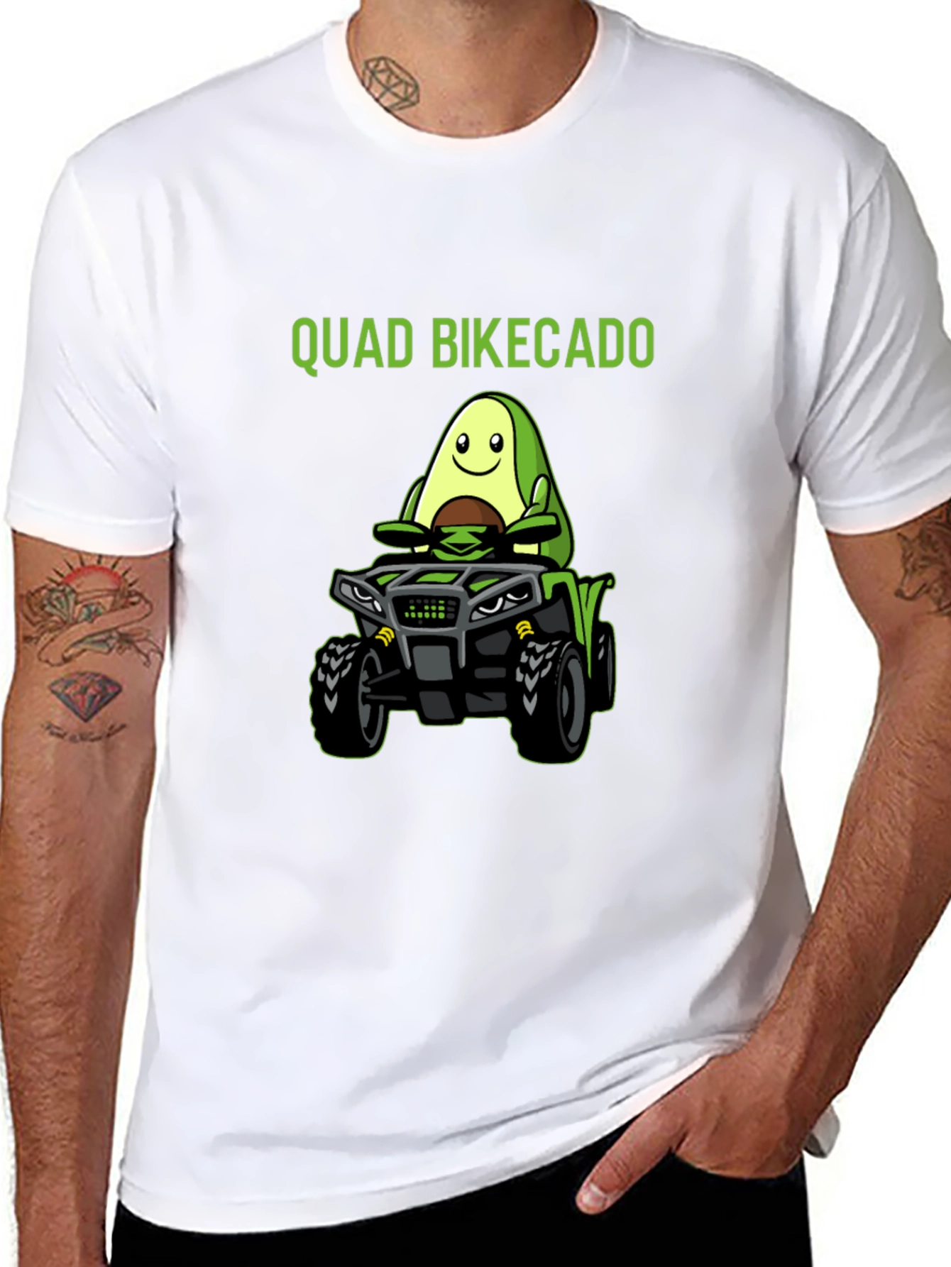 Quad Bikecado T-Shirt - Avocado ATV Ride