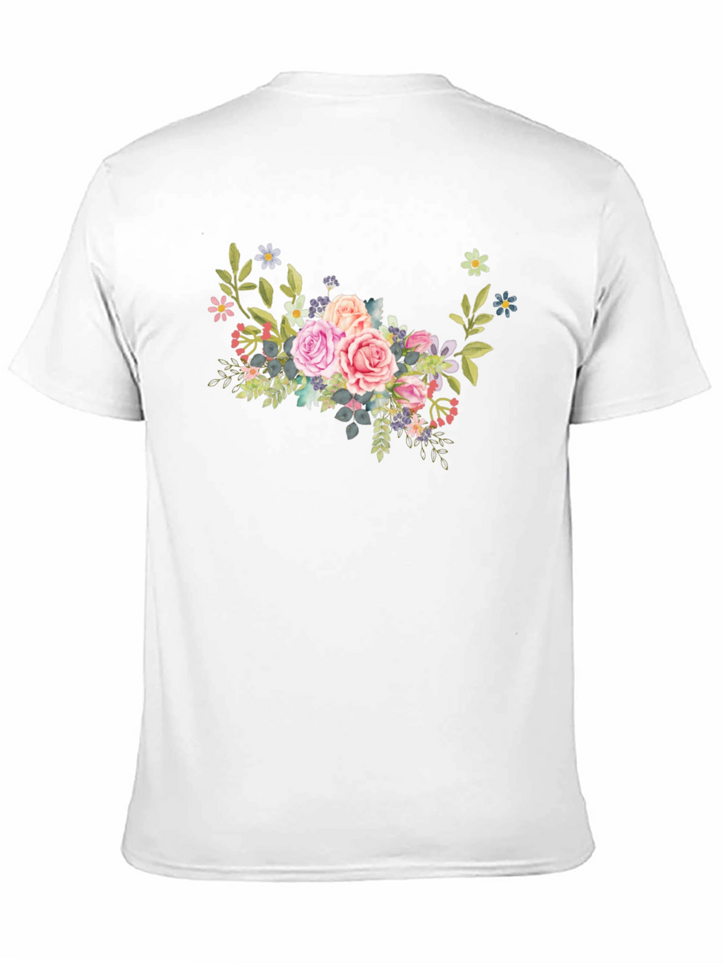 Floral Bouquet Black T-Shirt