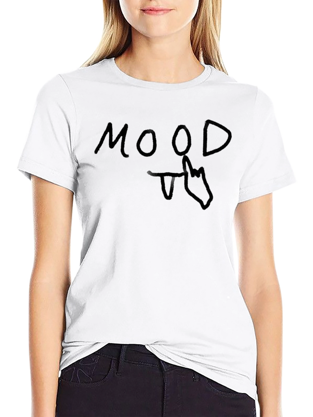 Mood Donkey Graphic T-Shirt - Casual Black Tee