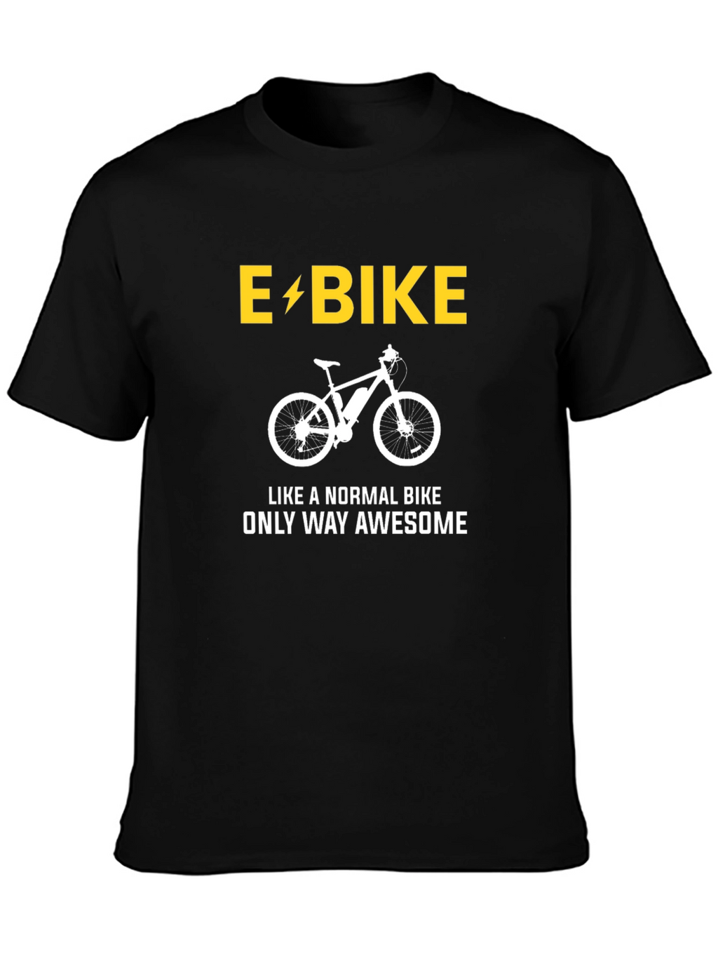 E-Bike Awesome T-Shirt - Electric Bike Graphic Tee