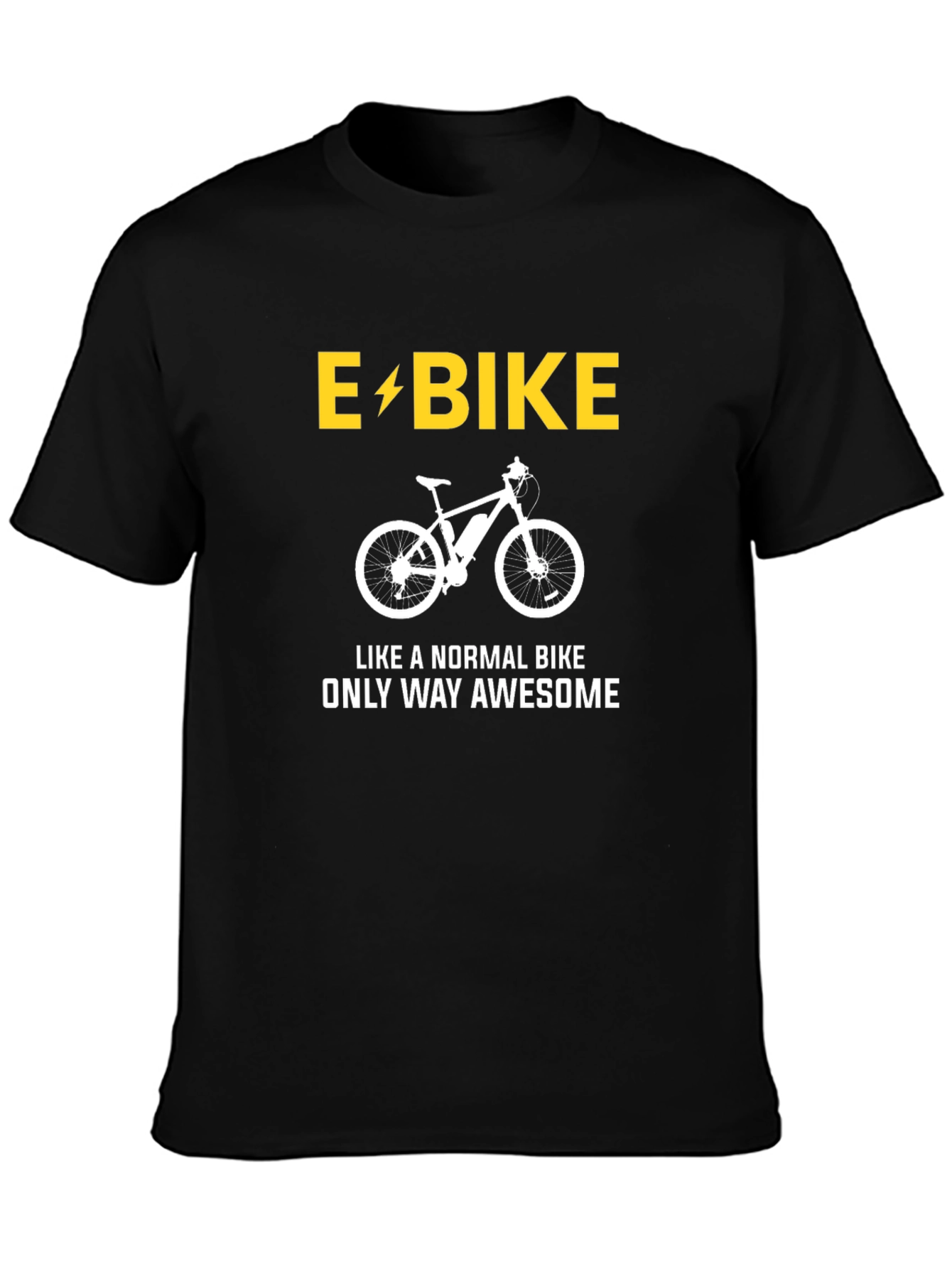 E-Bike Awesome T-Shirt - Electric Bike Graphic Tee