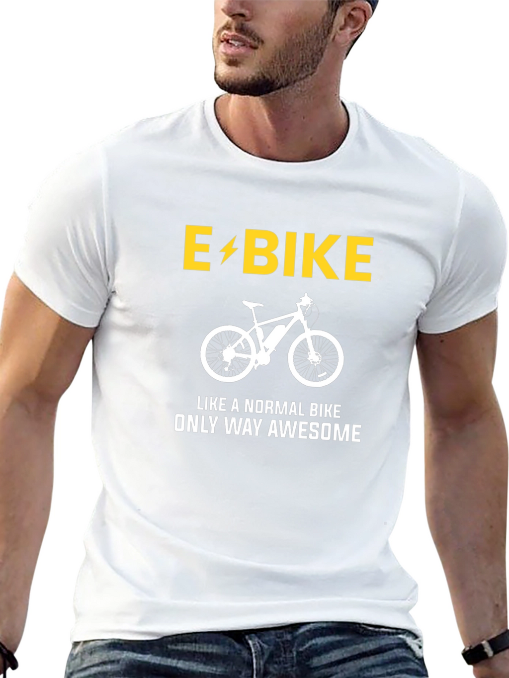 E-Bike Awesome T-Shirt - Electric Bike Graphic Tee
