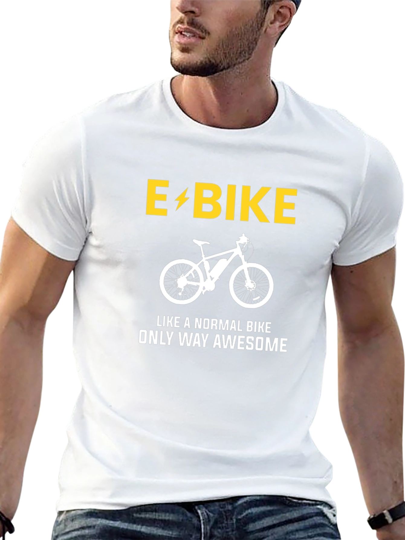 E-Bike Awesome T-Shirt - Electric Bike Graphic Tee