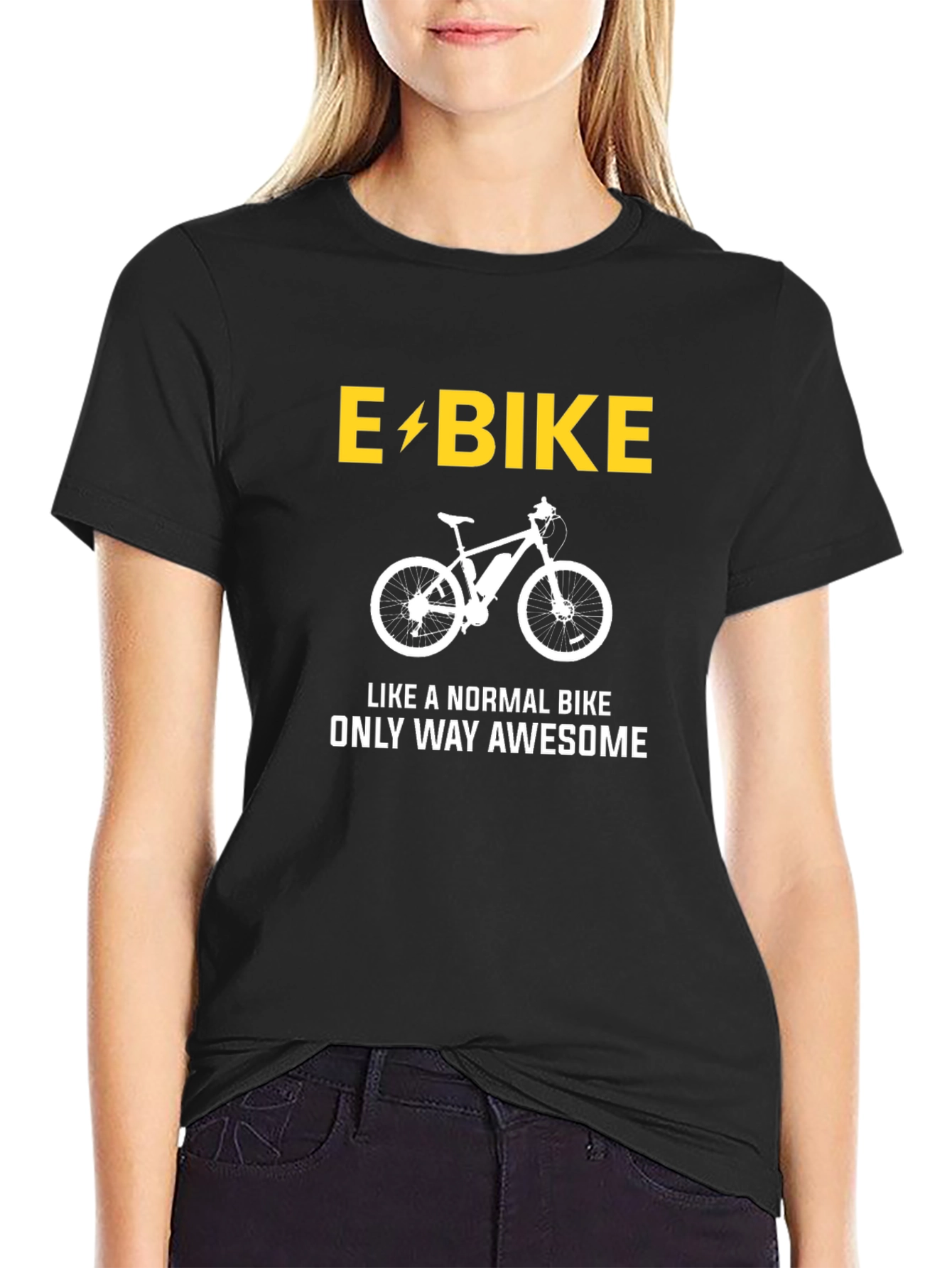 E-Bike Awesome T-Shirt - Electric Bike Graphic Tee