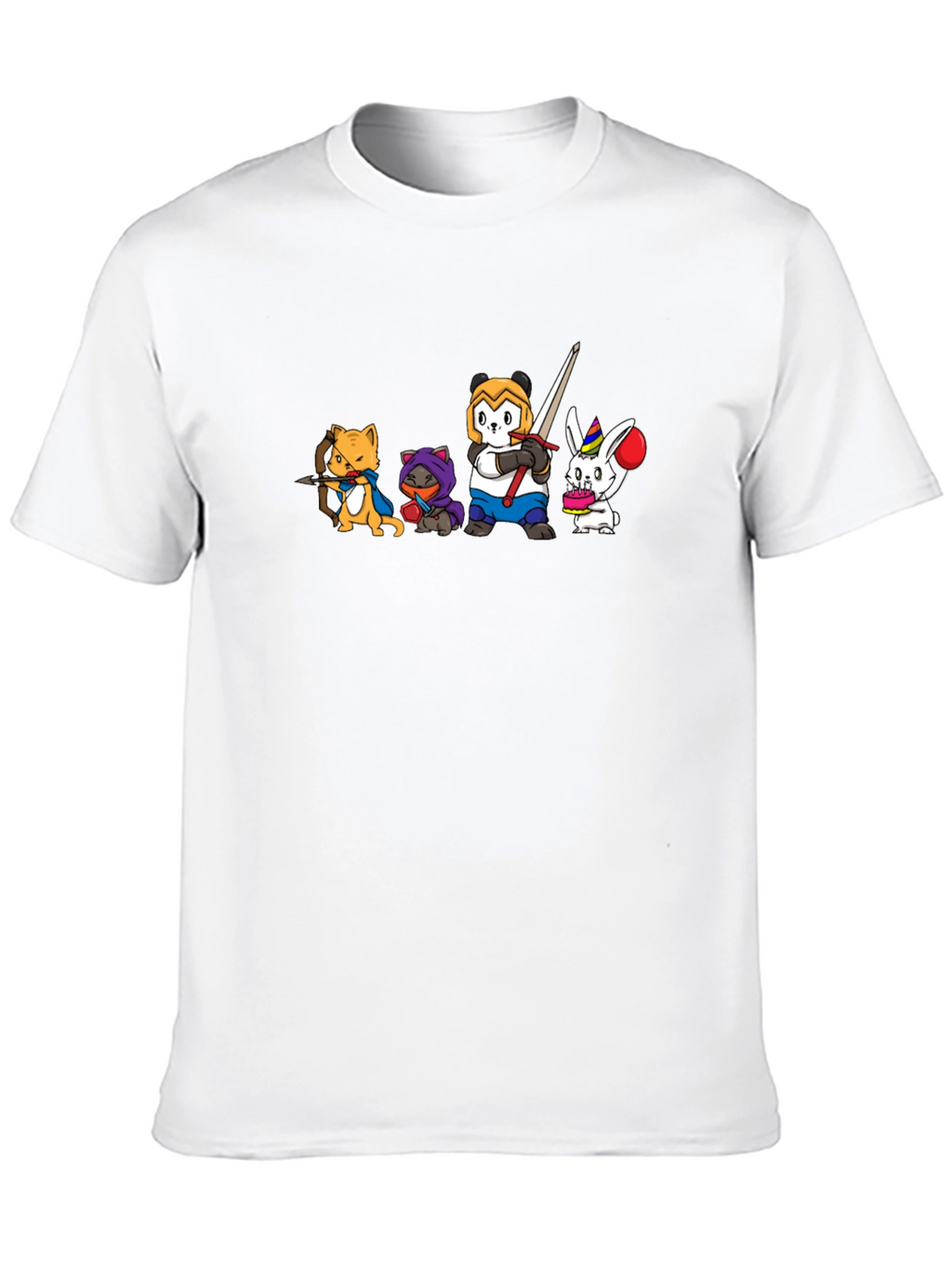 Fantasy Animal Squad Black T-Shirt