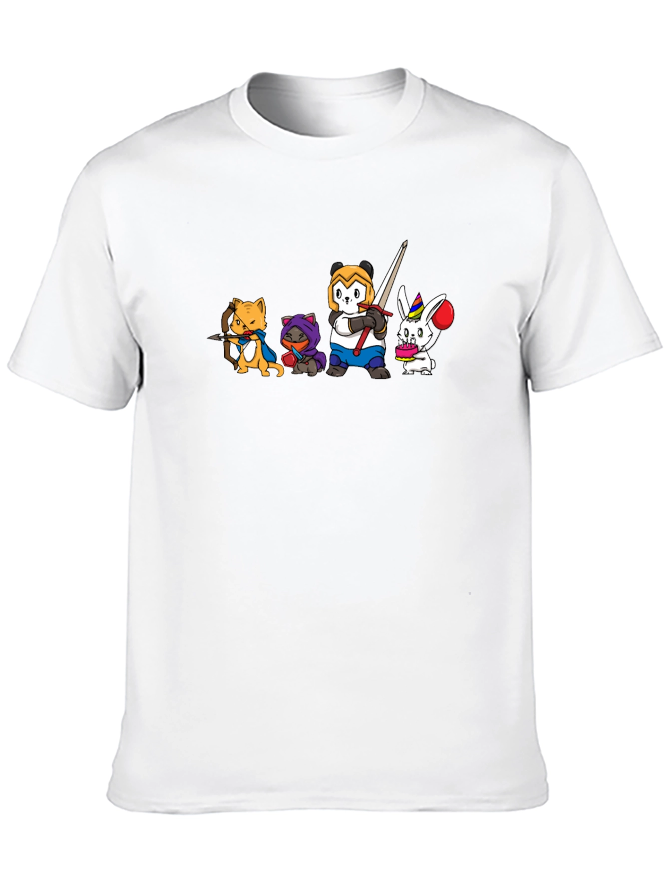 Fantasy Animal Squad Black T-Shirt
