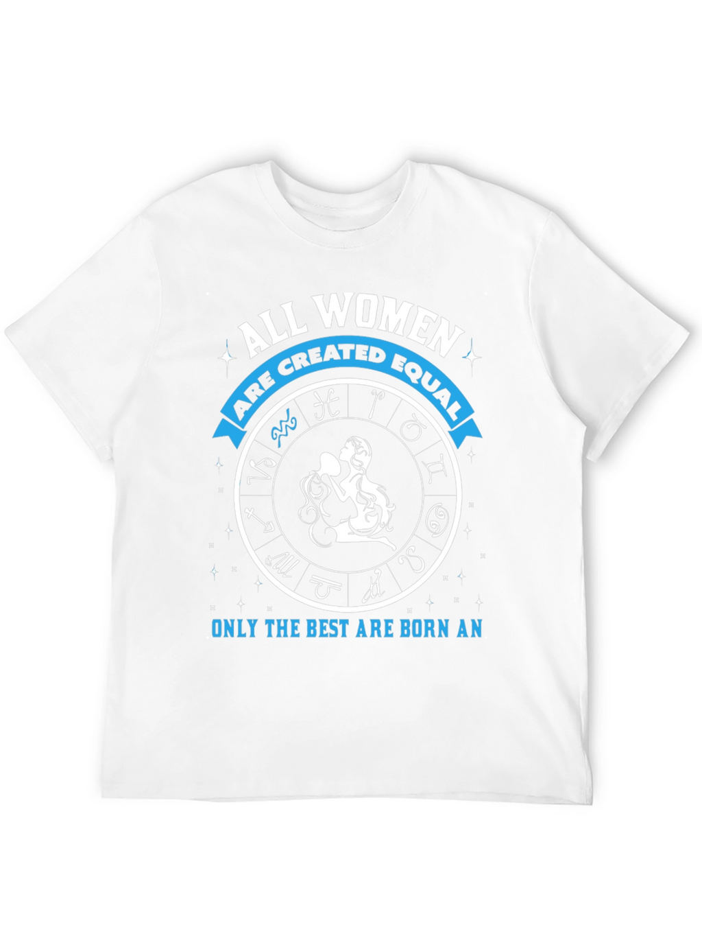 Zodiac Aquarius Womens Graphic T-Shirt