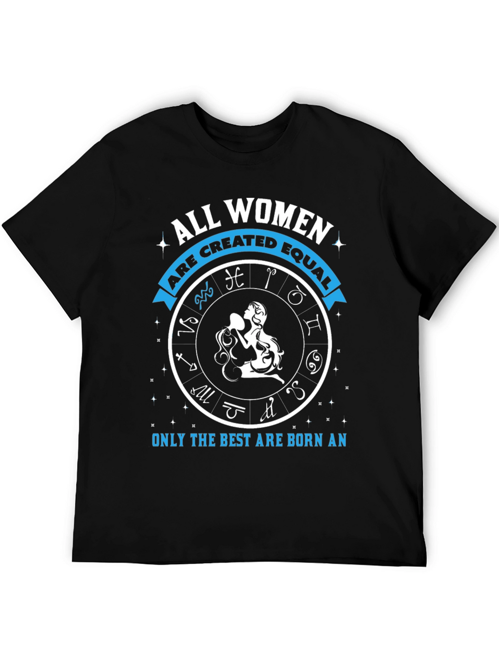 Zodiac Aquarius Womens Graphic T-Shirt
