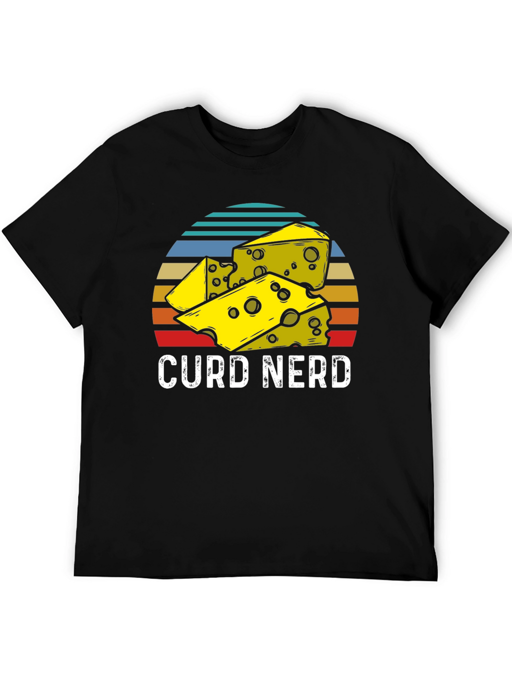 Curd Nerd Cheese Lover T-Shirt - Black