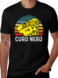 Curd Nerd Cheese Lover T-Shirt - Black