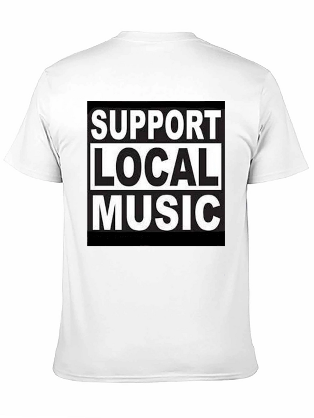 Support Local Music Black Graphic T-Shirt