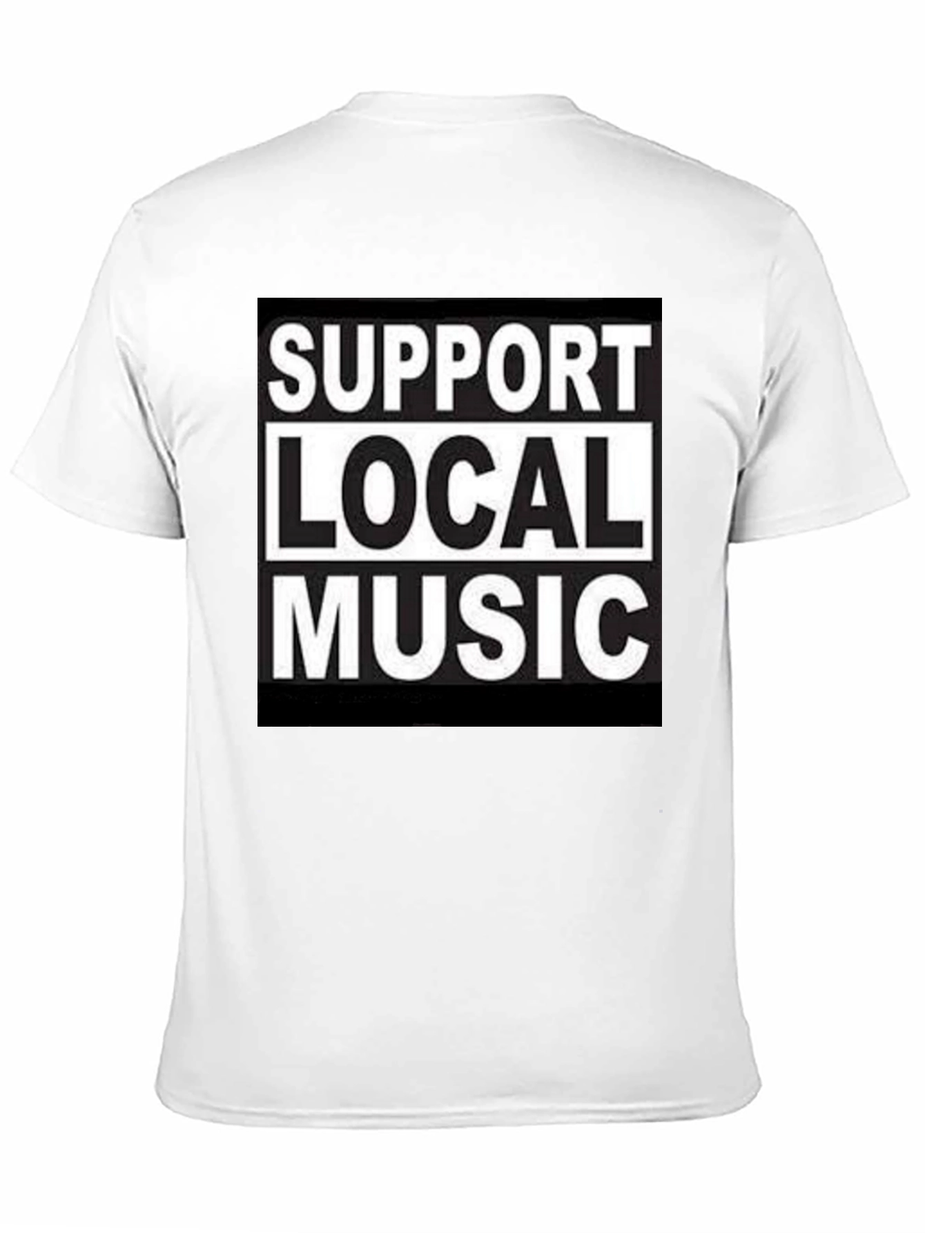 Support Local Music Black Graphic T-Shirt