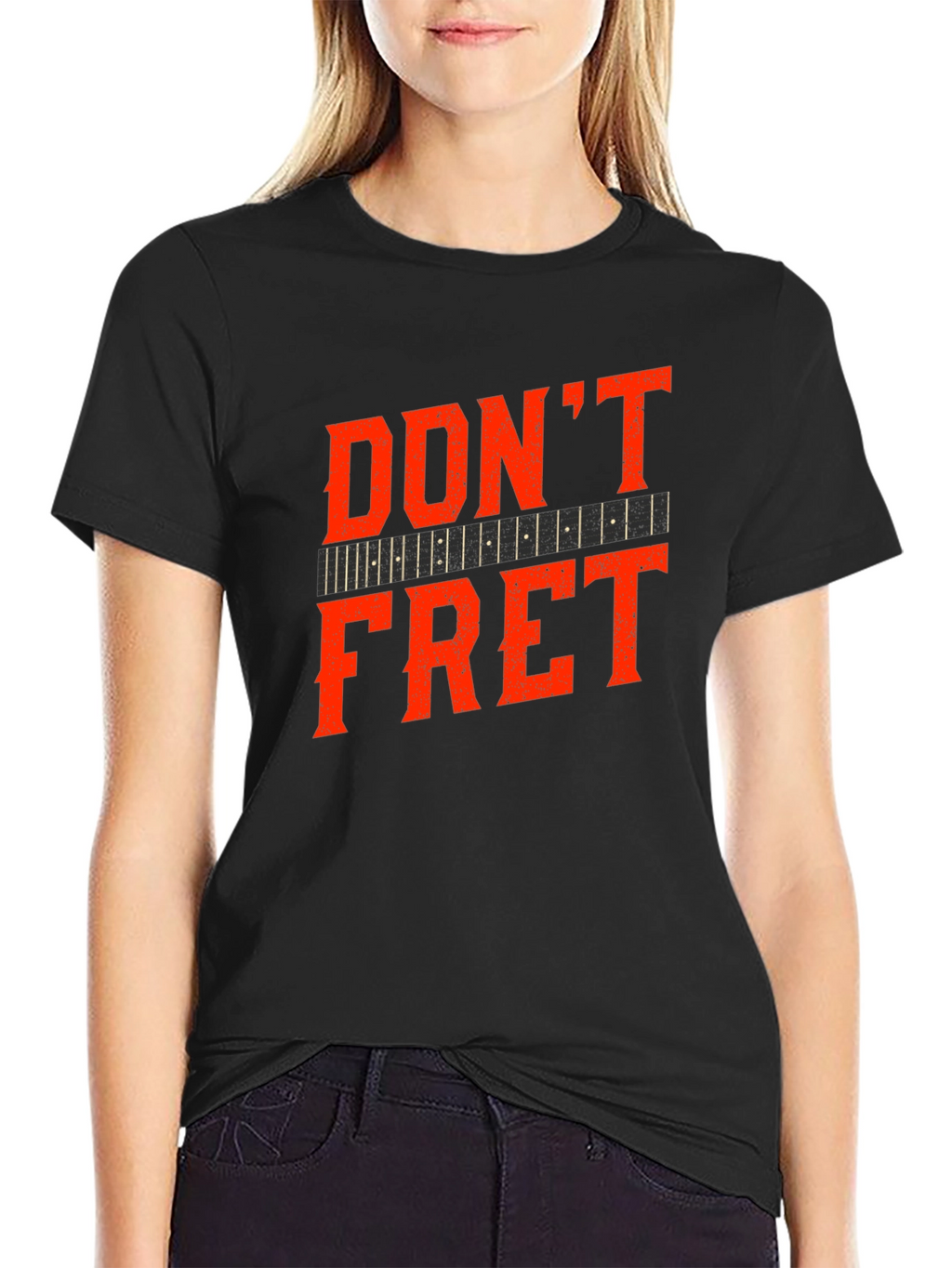 Dont Fret Black Graphic Tee