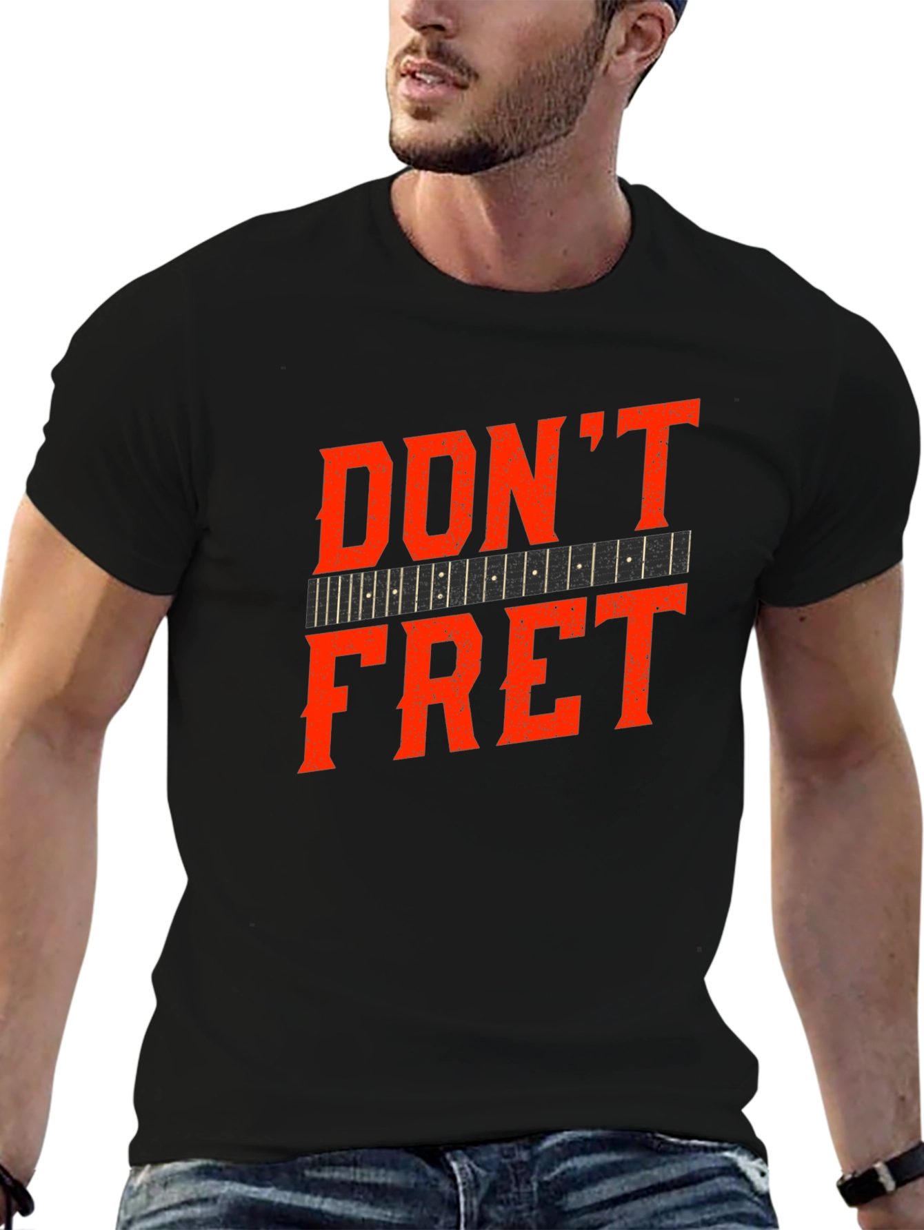 Dont Fret Black Graphic Tee