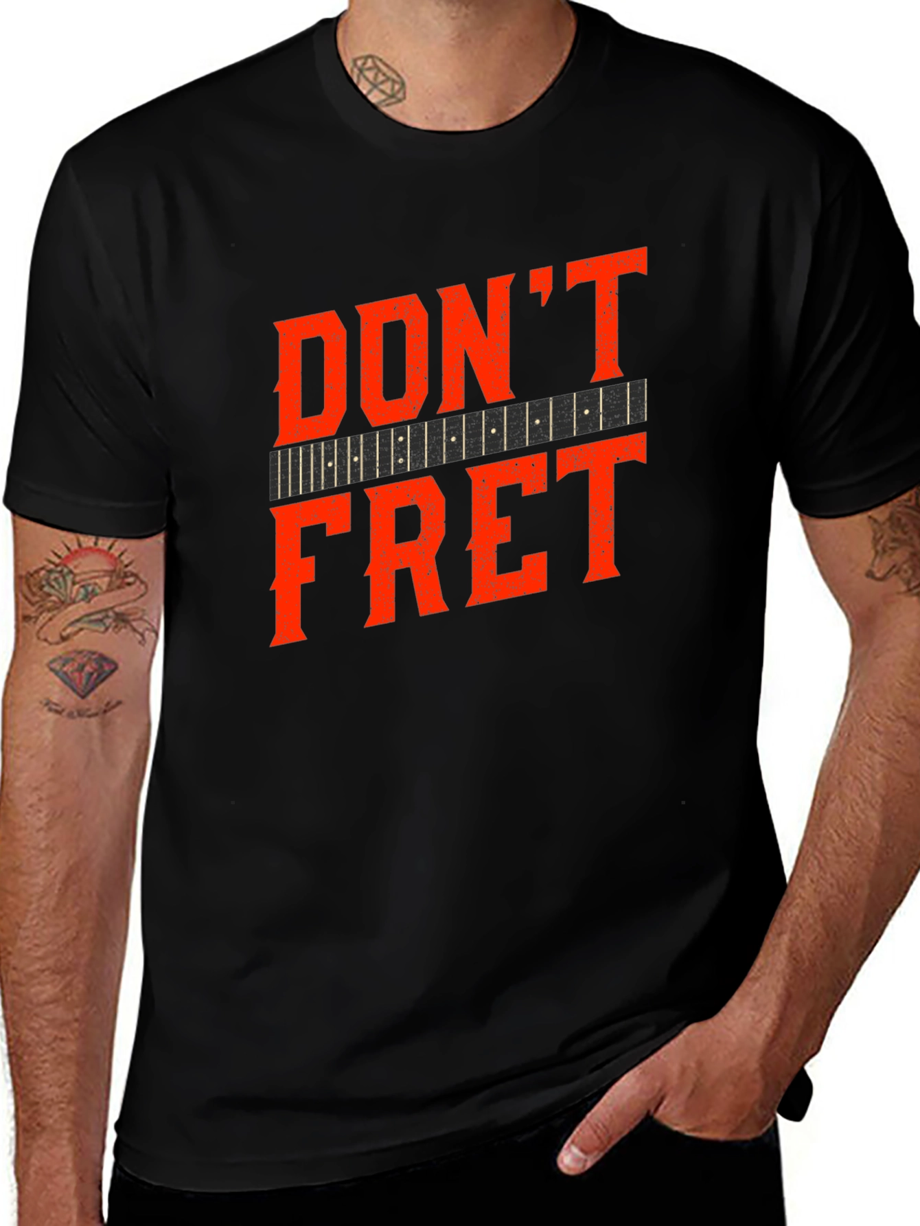 Dont Fret Black Graphic Tee