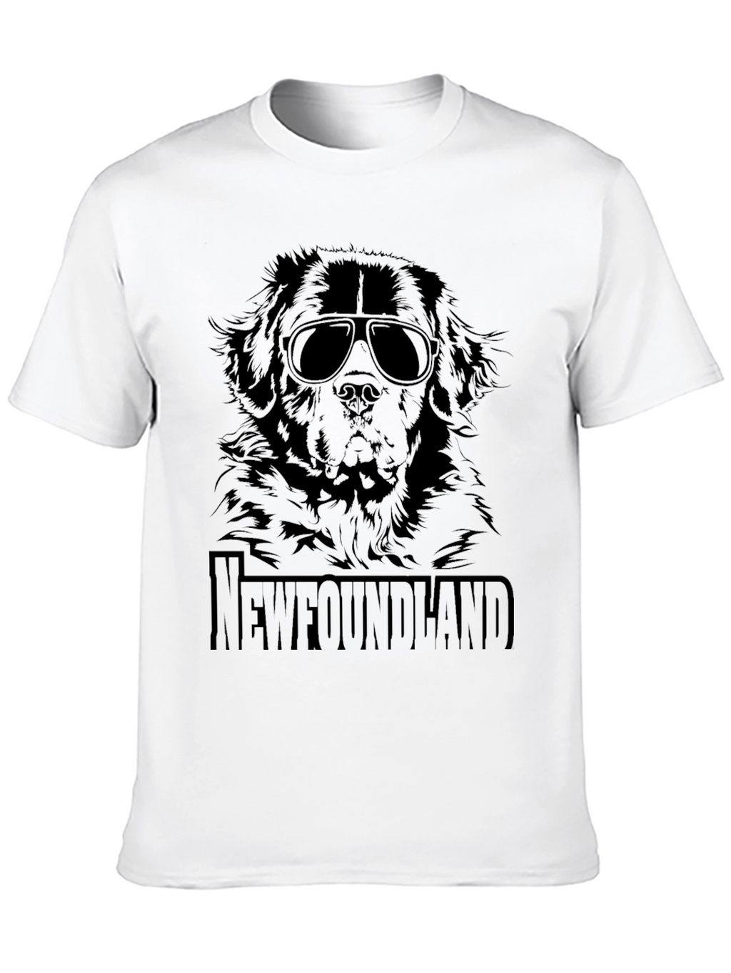 Newfoundland Dog Sunglasses T-Shirt