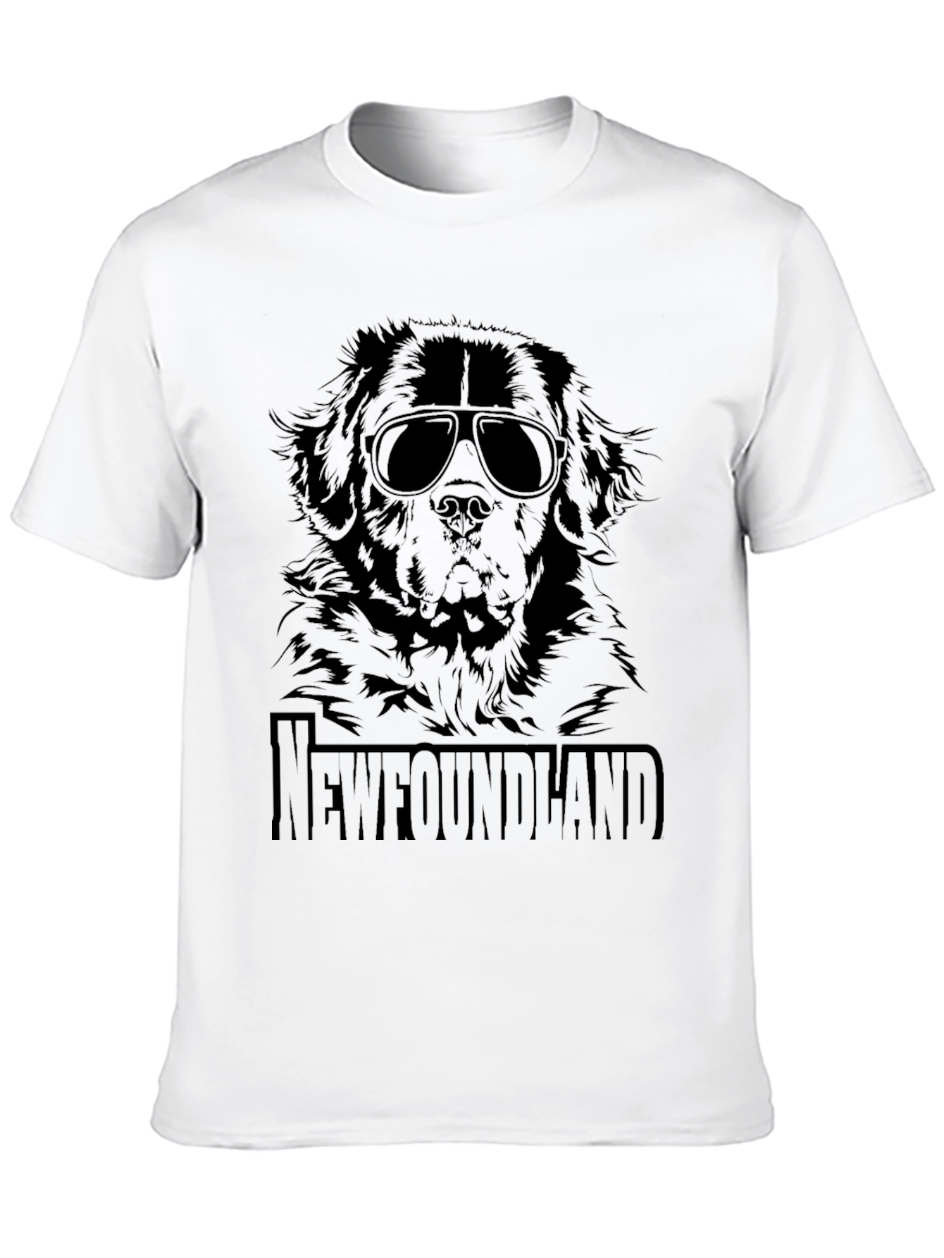 Newfoundland Dog Sunglasses T-Shirt
