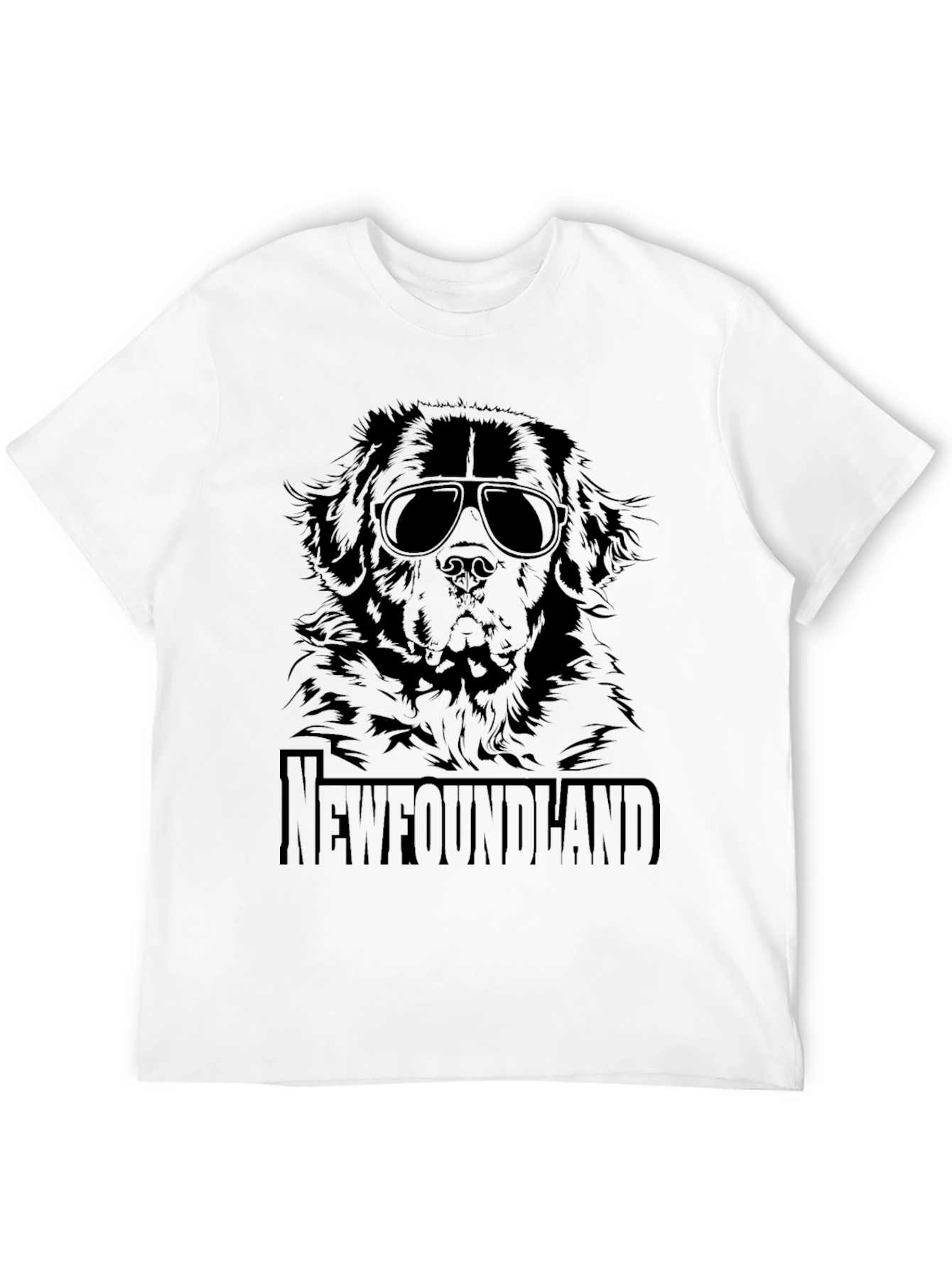 Newfoundland Dog Sunglasses T-Shirt