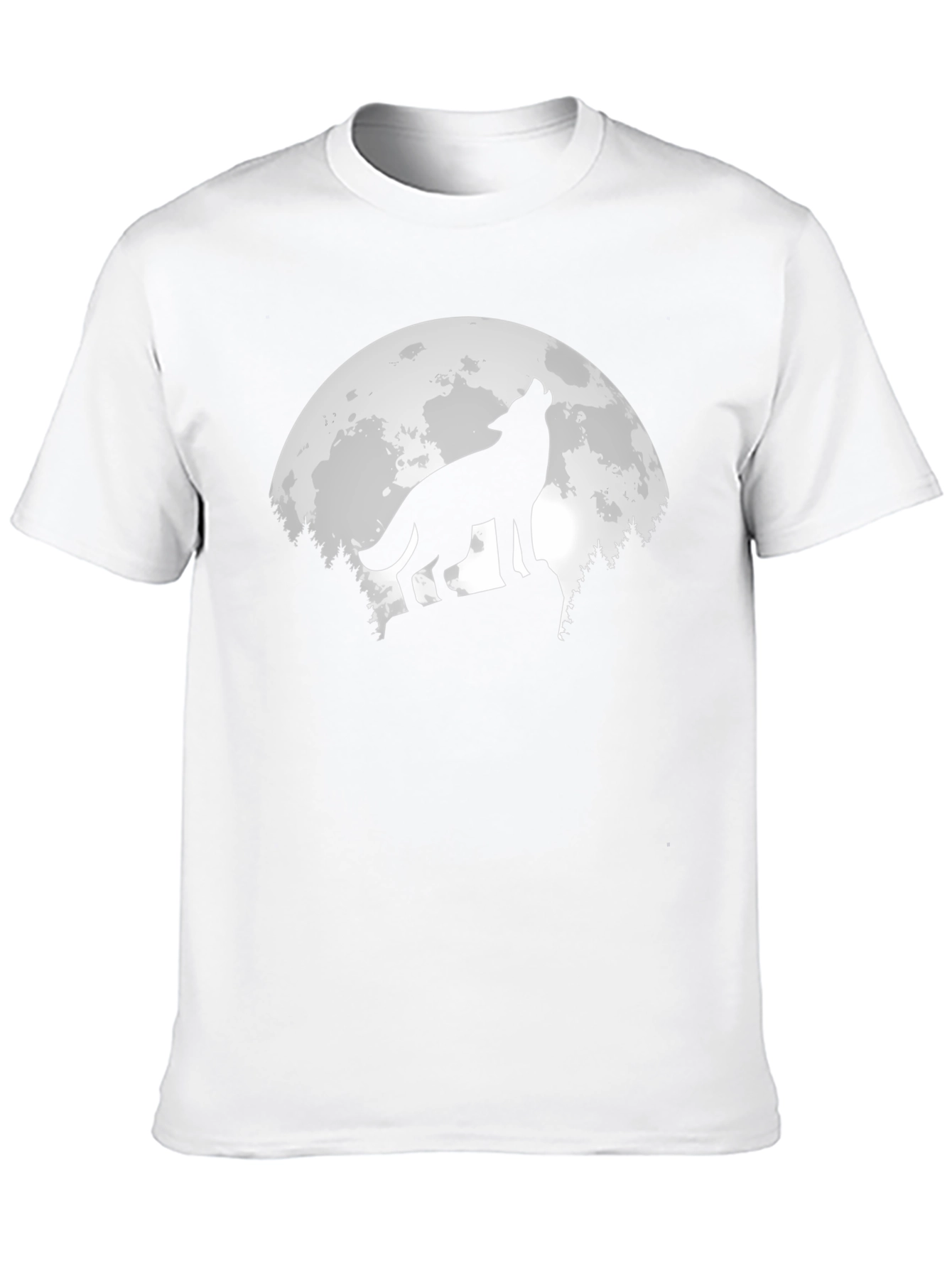 Wolf Moon Graphic T-Shirt - Mens Black Tee