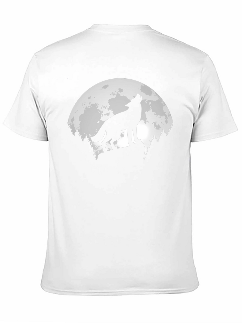 Wolf Moon Graphic T-Shirt - Mens Black Tee
