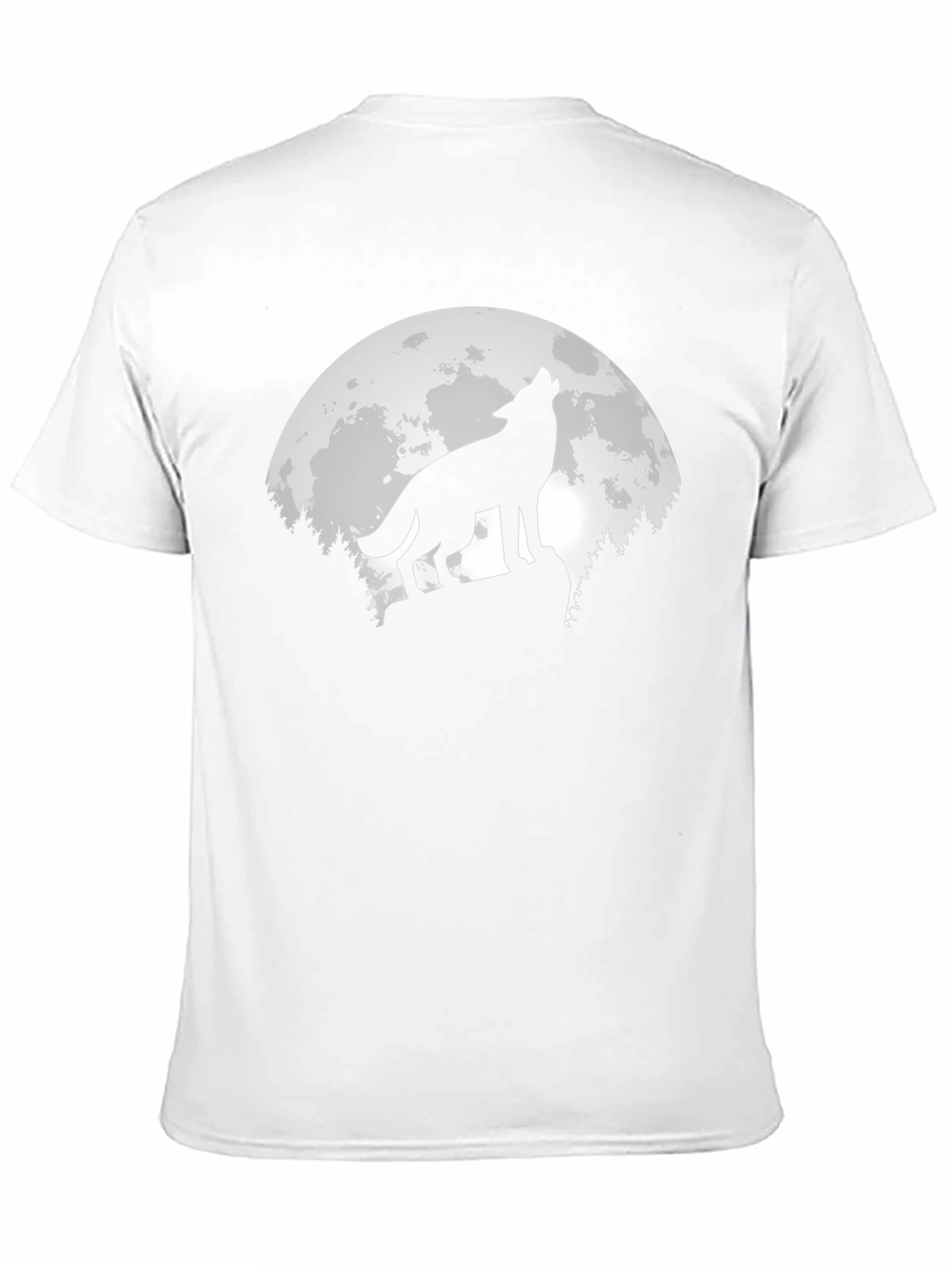Wolf Moon Graphic T-Shirt - Mens Black Tee