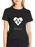 Heartbeat Blood Pressure Log Graphic T-Shirt