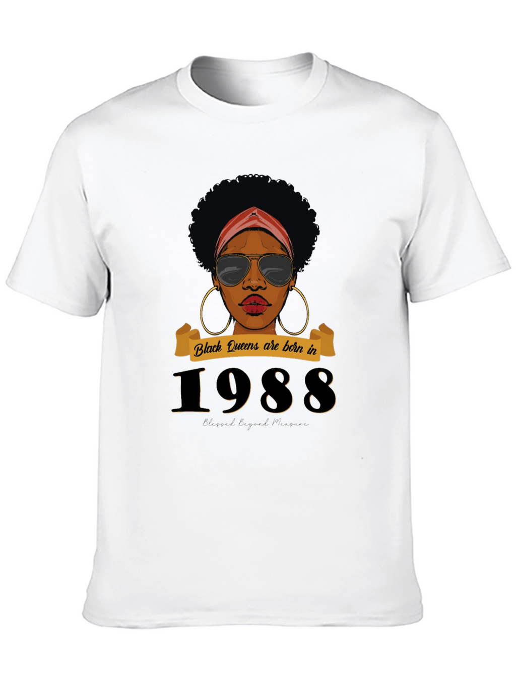 Black Queens Born in 1988 T-Shirt