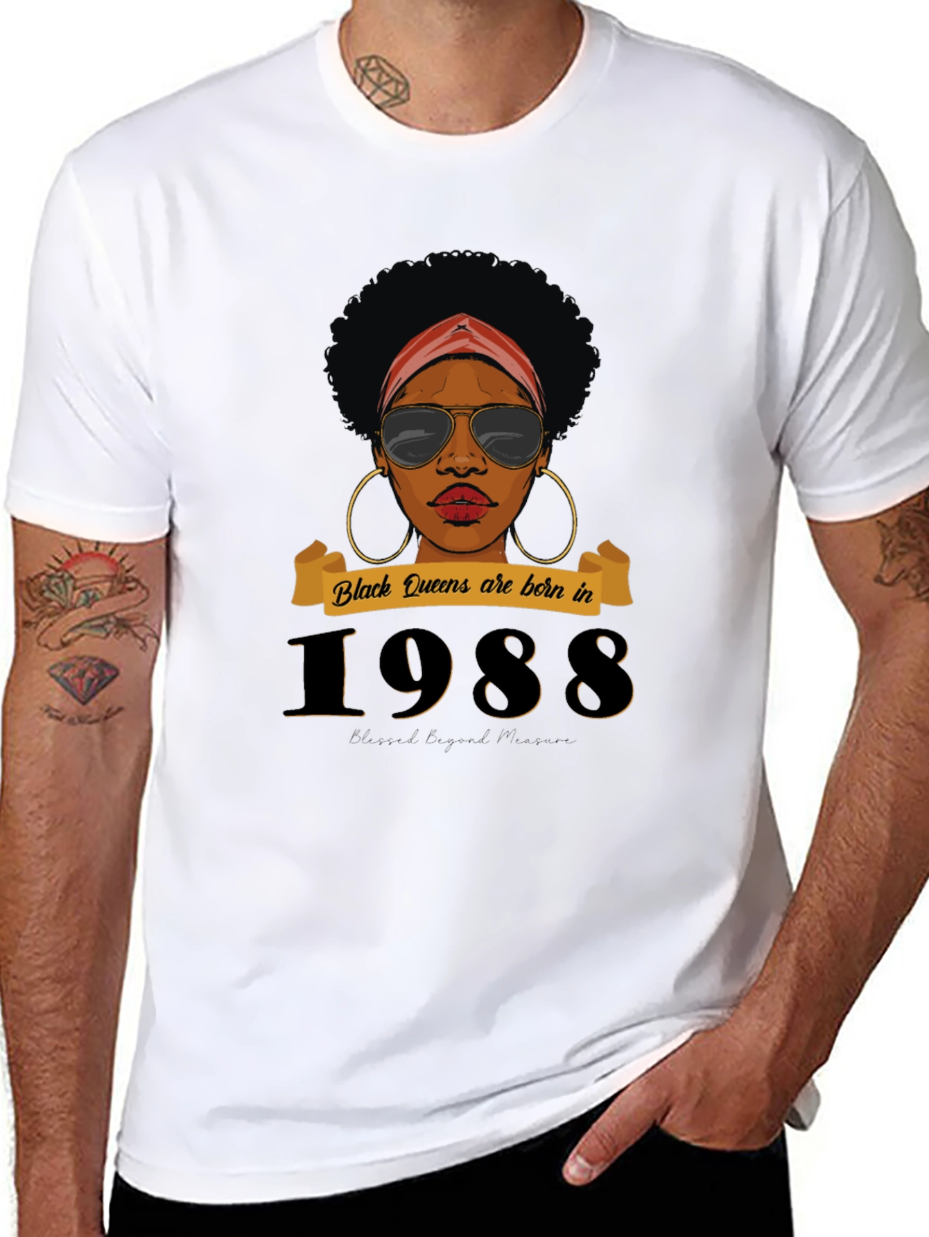 Black Queens Born in 1988 T-Shirt