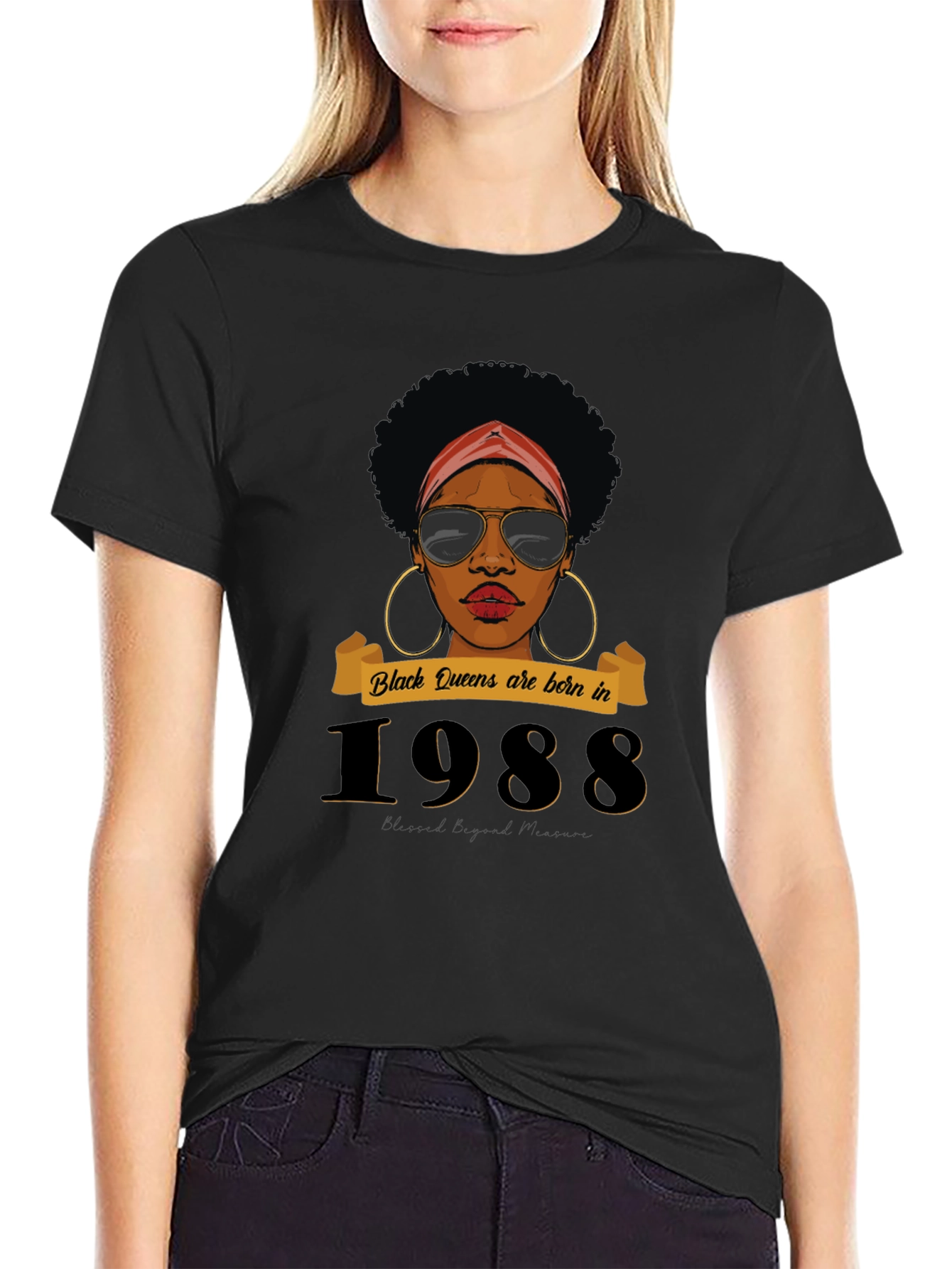 Black Queens Born in 1988 T-Shirt