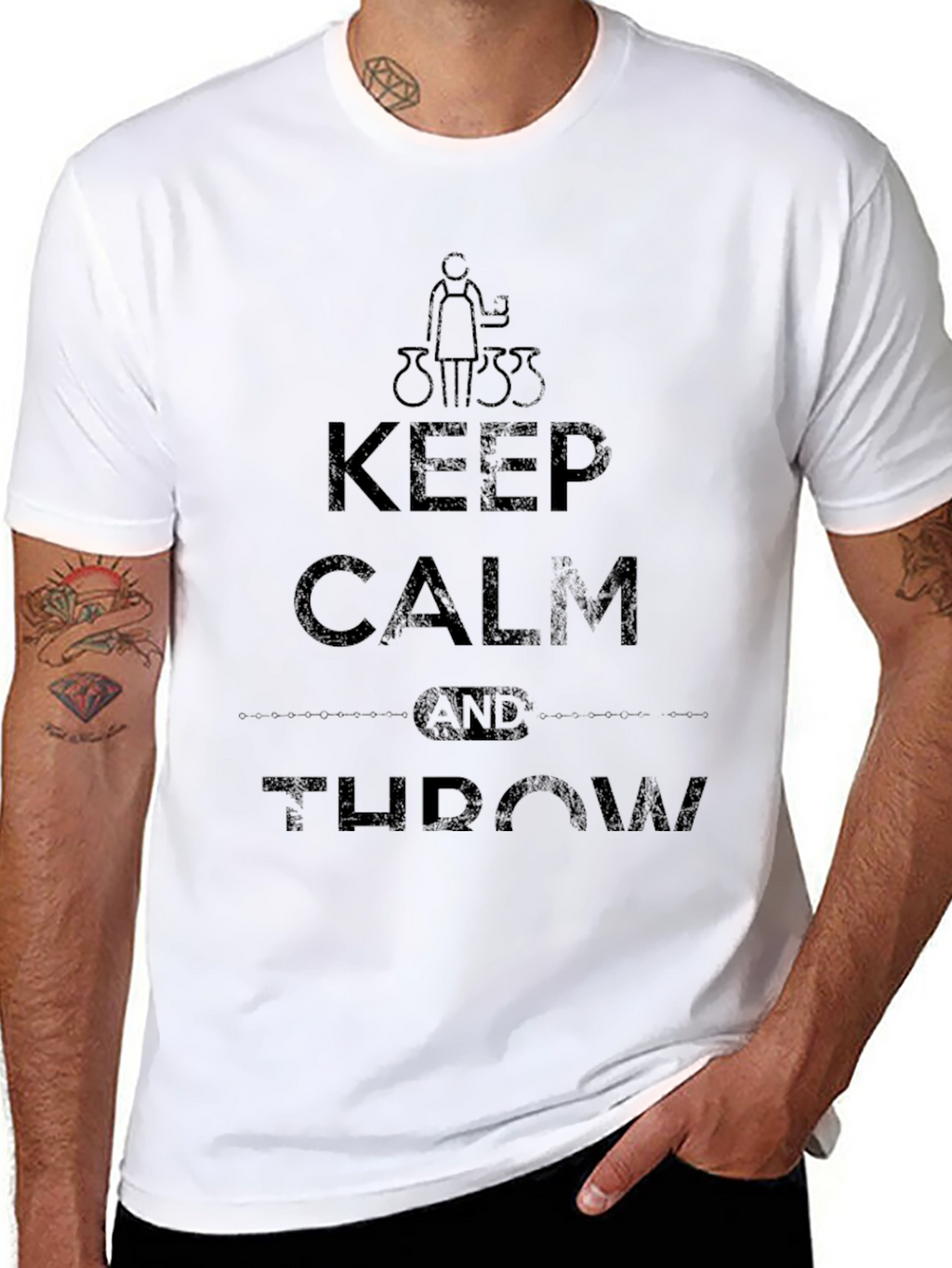 Keep Calm and Throw T-Shirt - Pottery Lover Tee