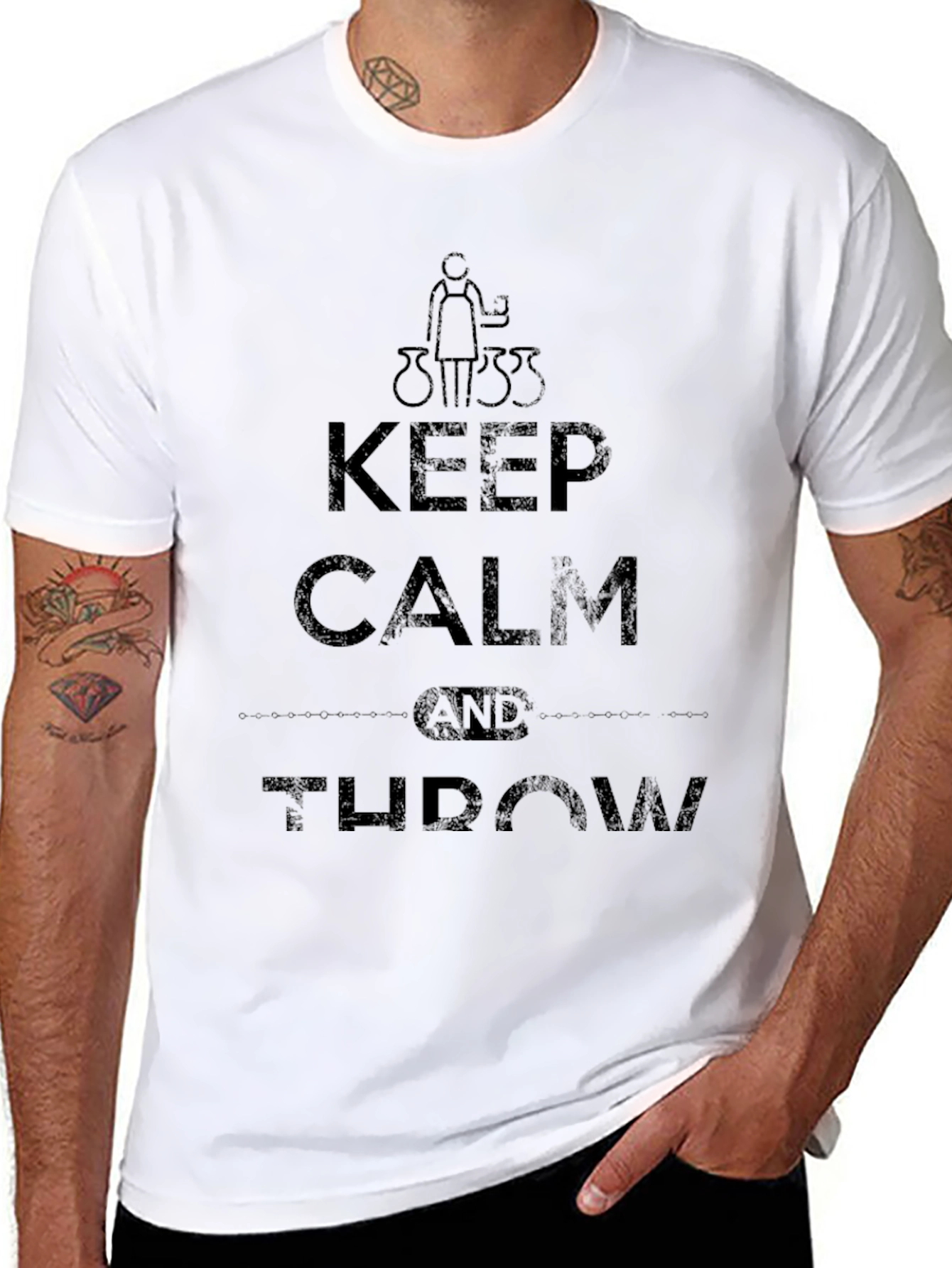 Keep Calm and Throw T-Shirt - Pottery Lover Tee