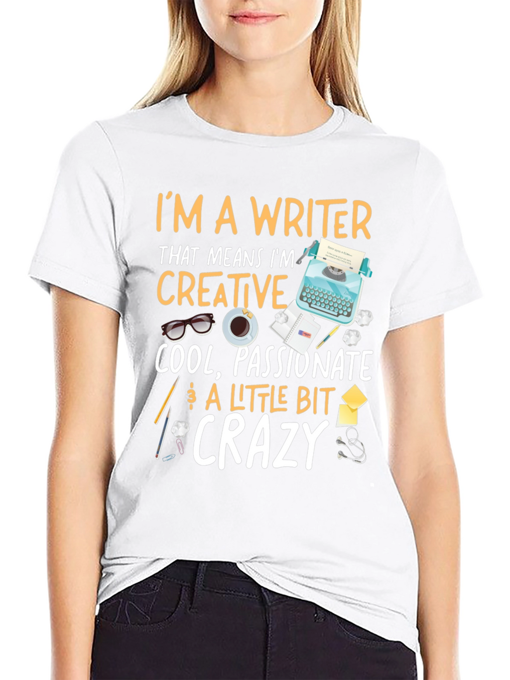 Writer T-Shirt - Creative Passionate Crazy