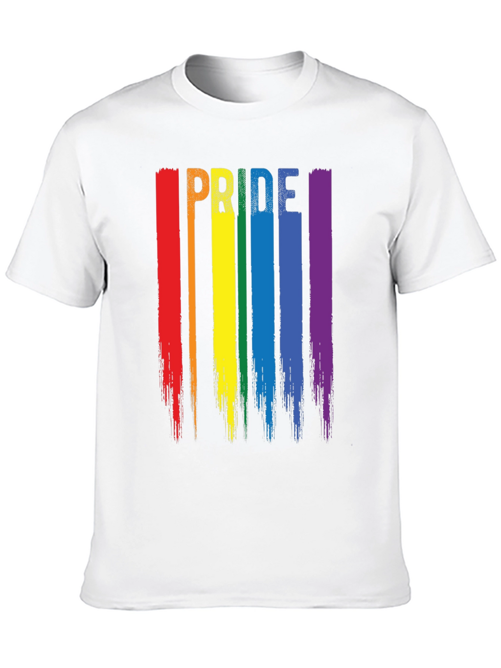Pride Rainbow Stripe Graphic T-Shirt