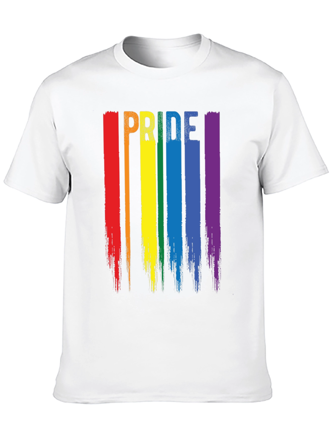 Pride Rainbow Stripe Graphic T-Shirt