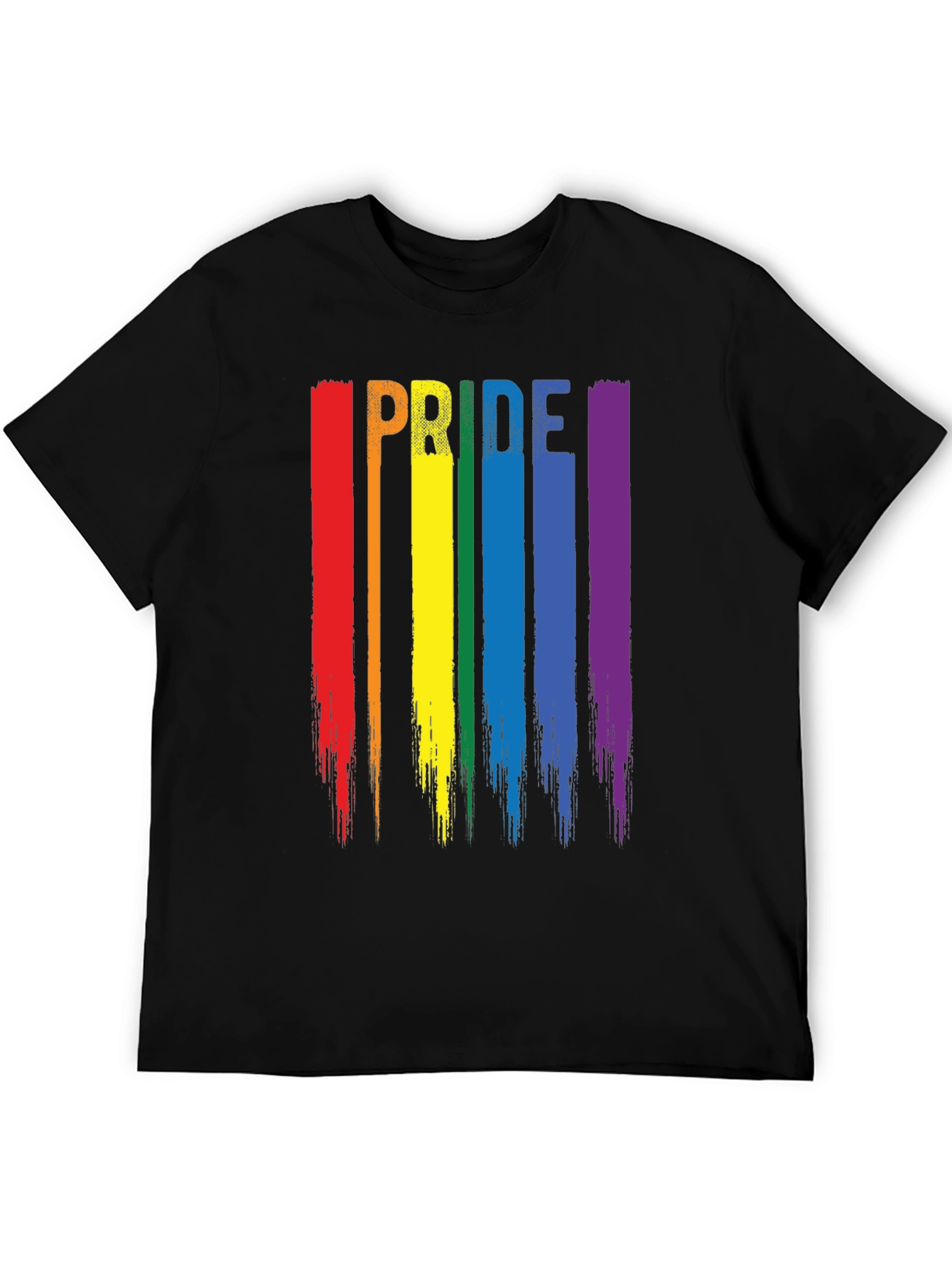 Pride Rainbow Stripe Graphic T-Shirt