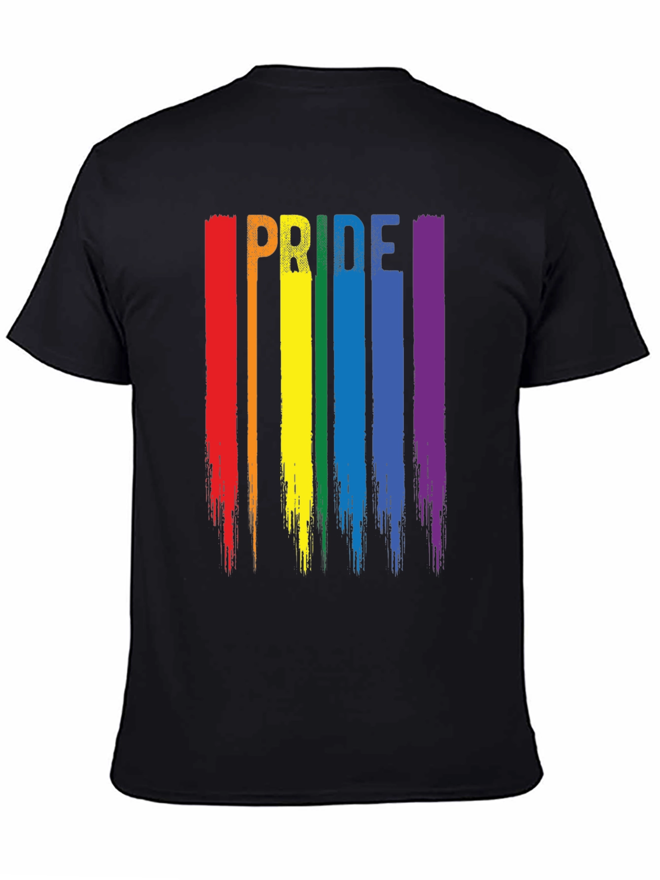 Pride Rainbow Stripe Graphic T-Shirt