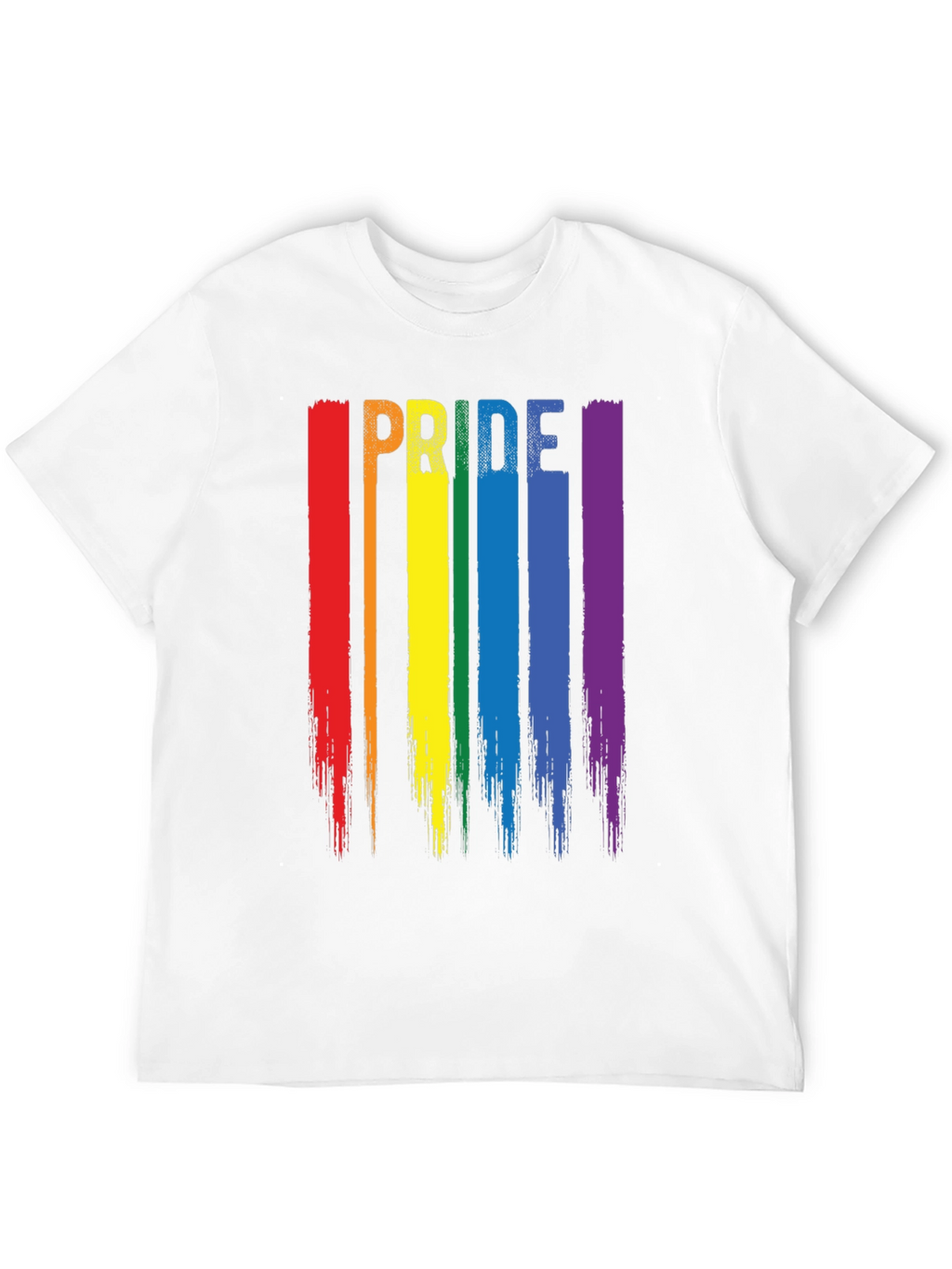 Pride Rainbow Stripe Graphic T-Shirt