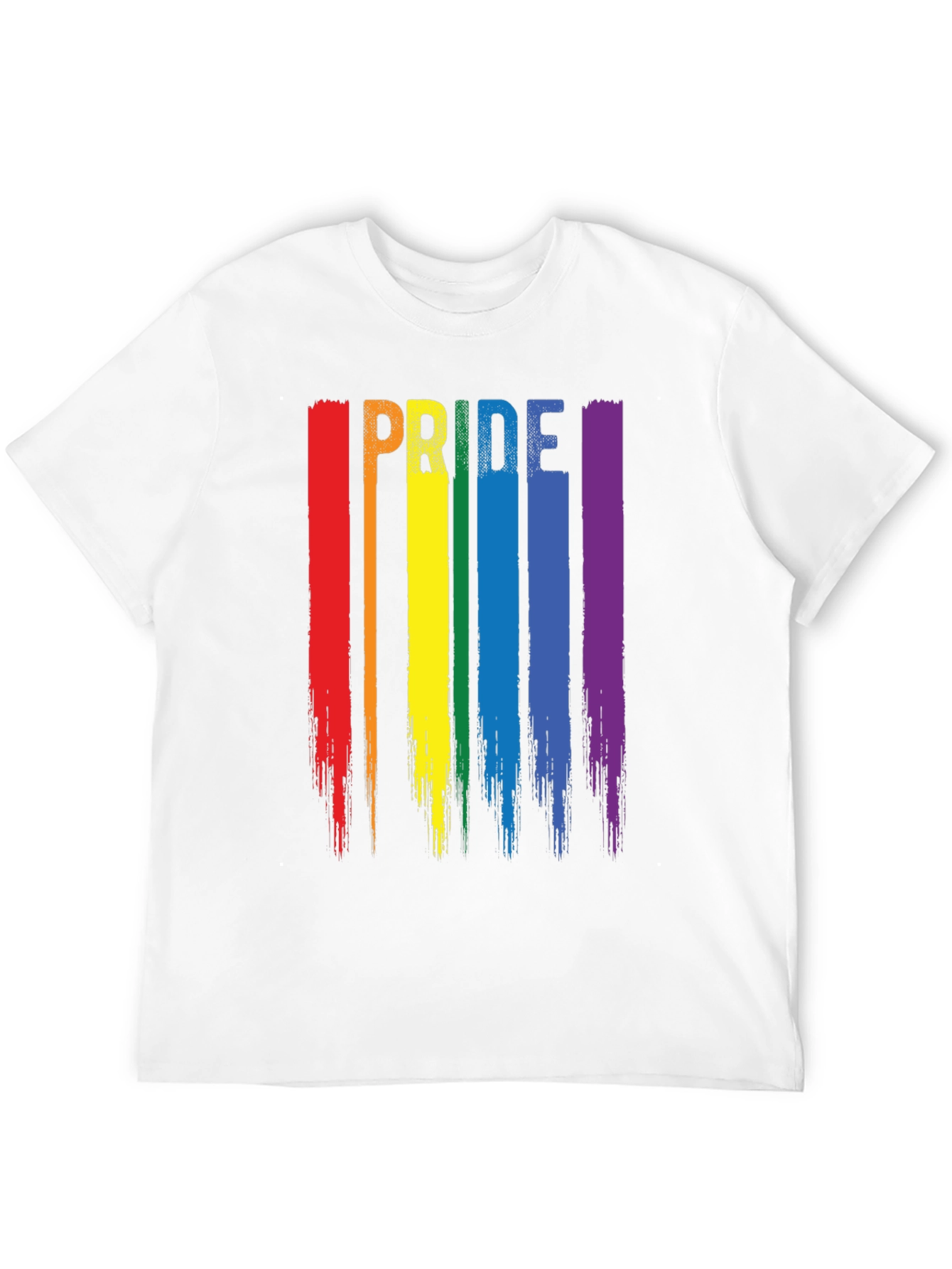 Pride Rainbow Stripe Graphic T-Shirt