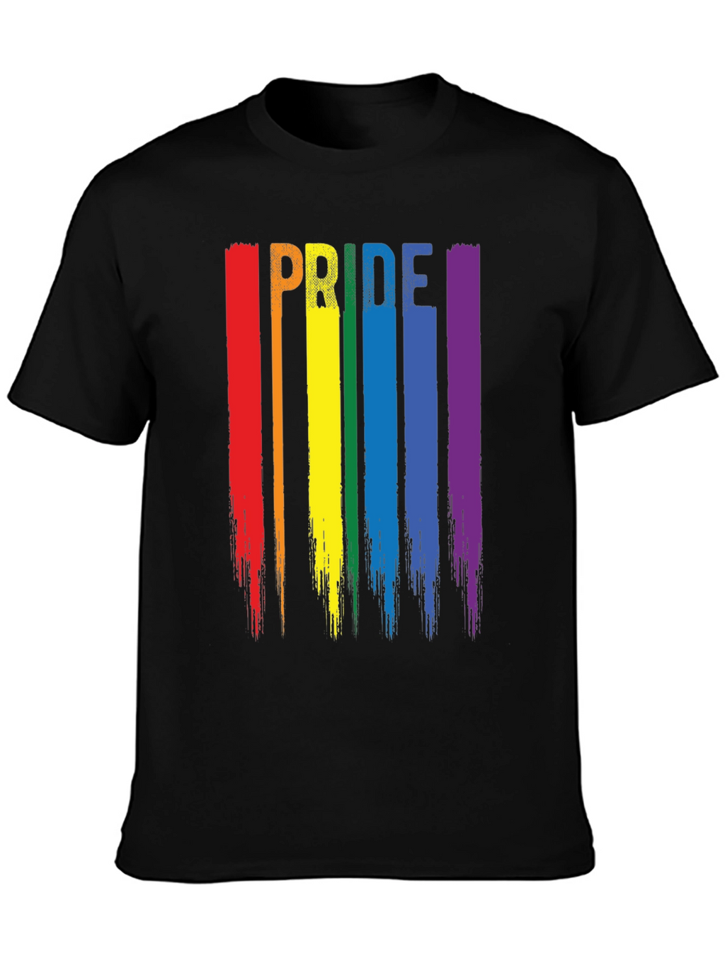 Pride Rainbow Stripe Graphic T-Shirt